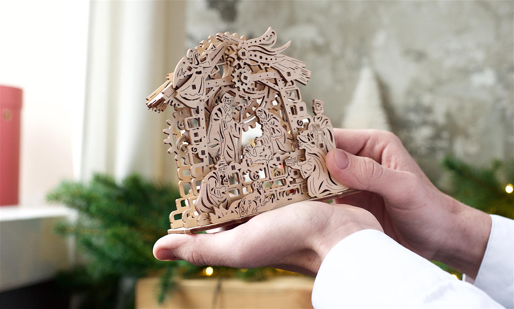 UGears Wooden Mechanical Model Kit Nativity Scene Christmas
