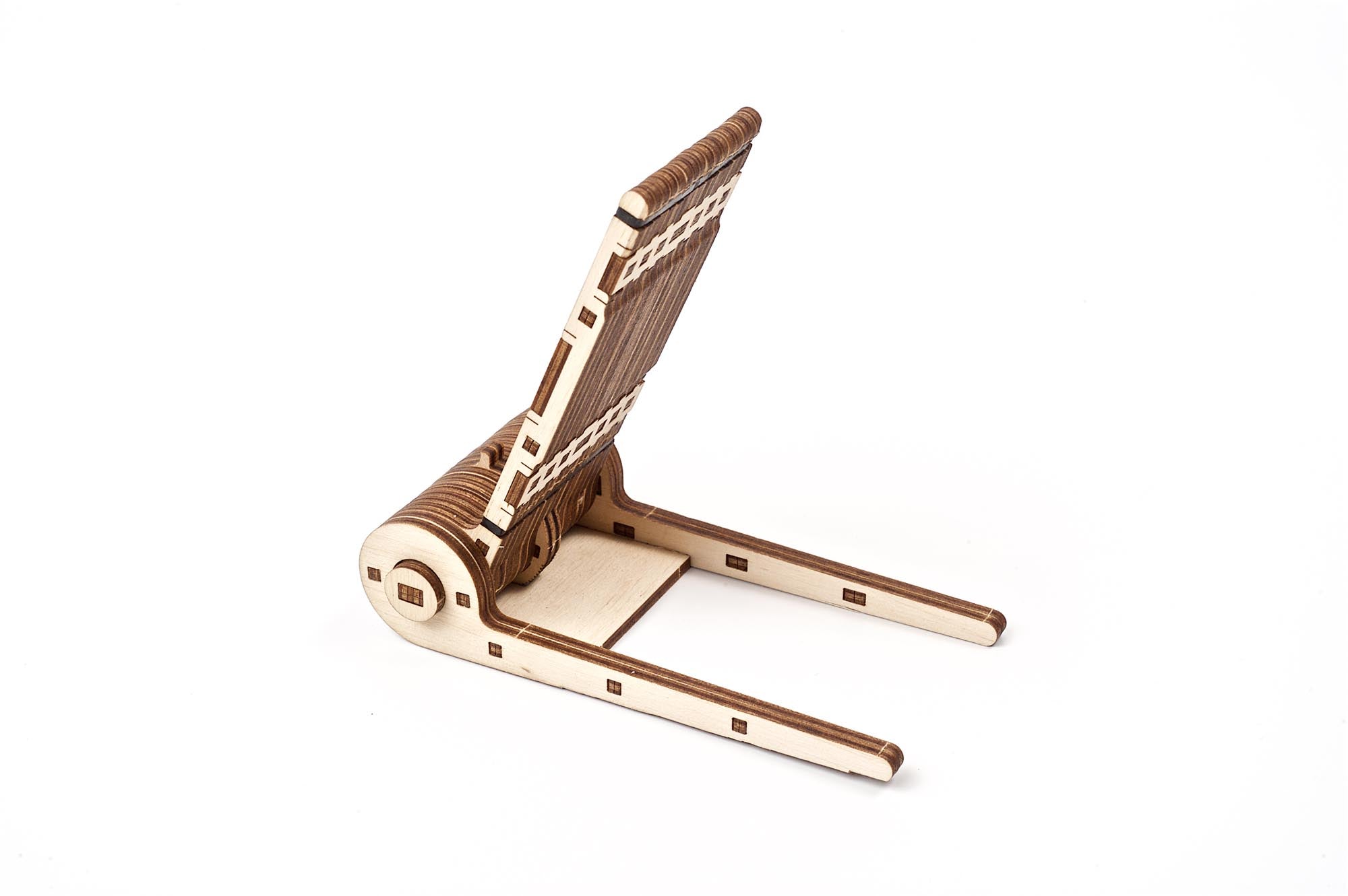 UGEARS Mechanical Wooden Model Foldable Phone Holder Stand