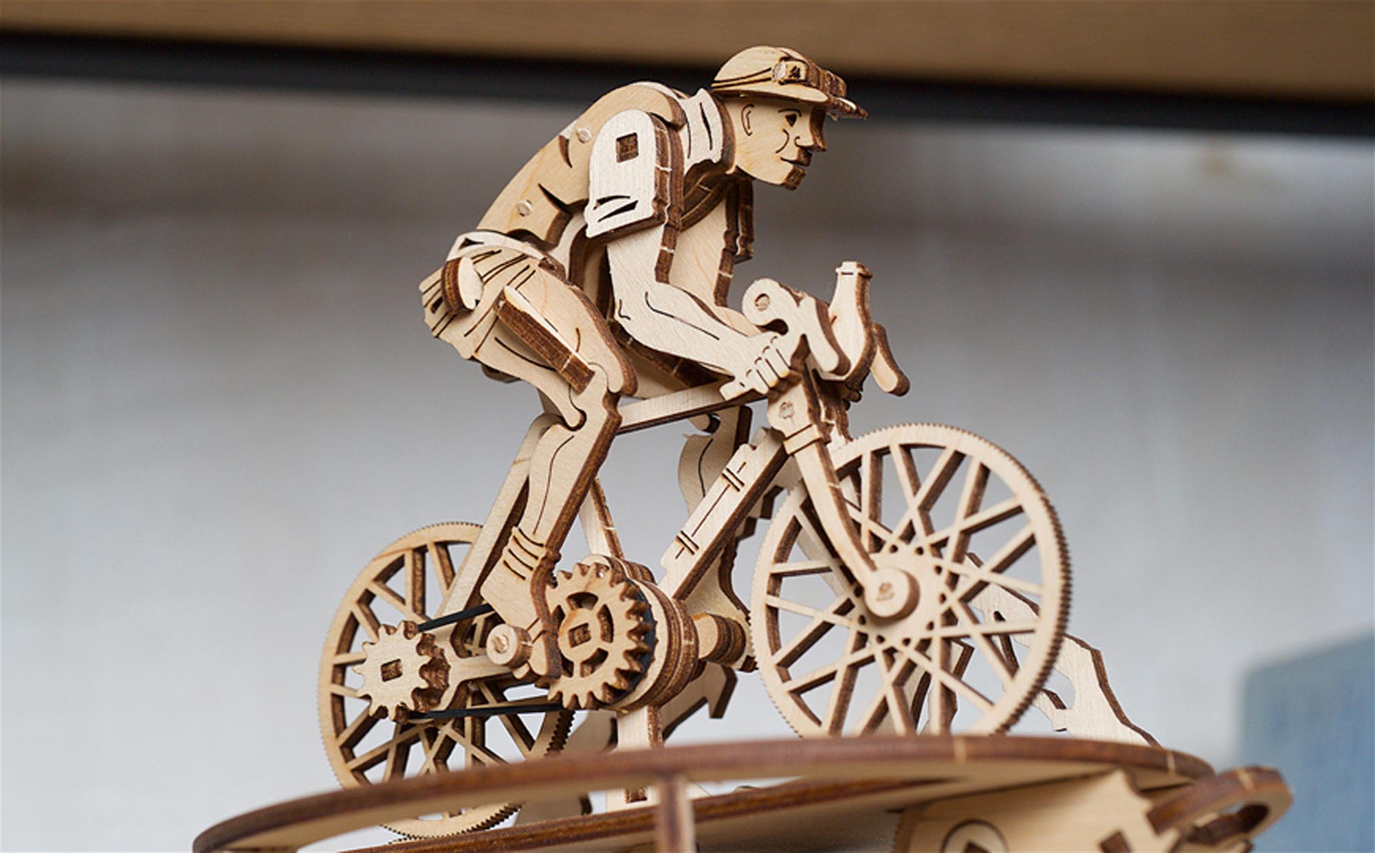 UGears Automaton Cyclist Mechanical Model