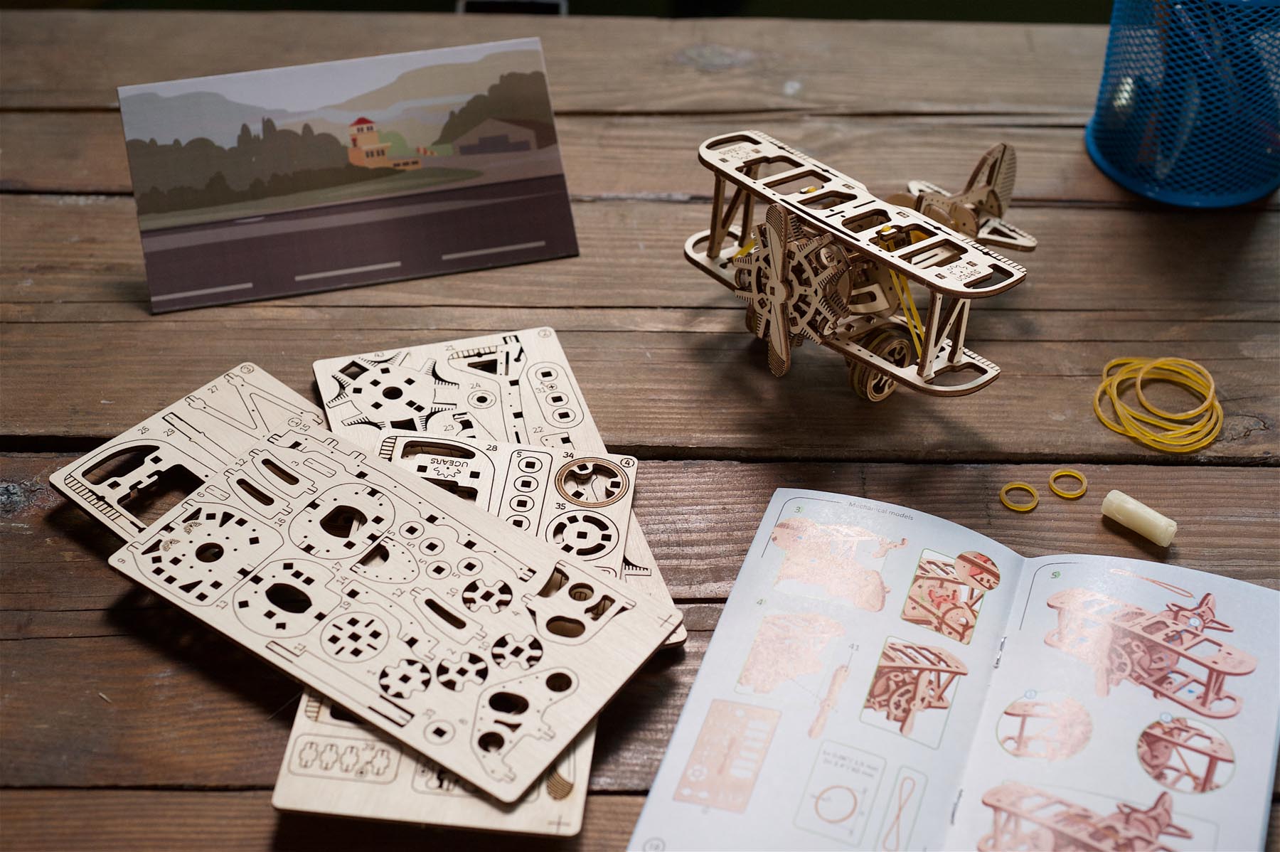 UGears Mini Biplane