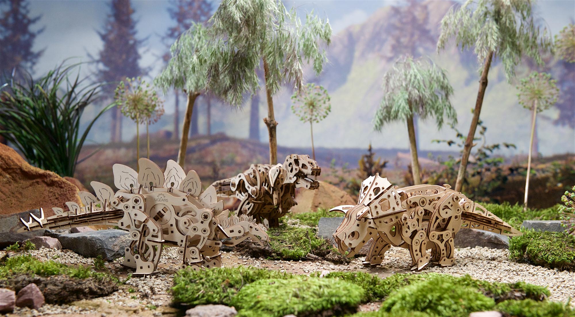 UGears Mechanical Model Stegosaurus