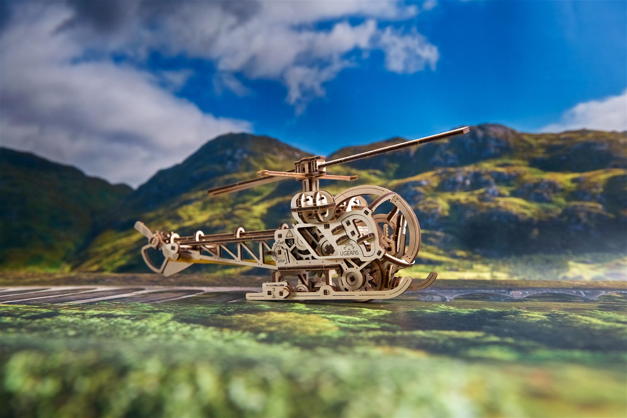 Ugears Mechanical Model Mini Helicopter