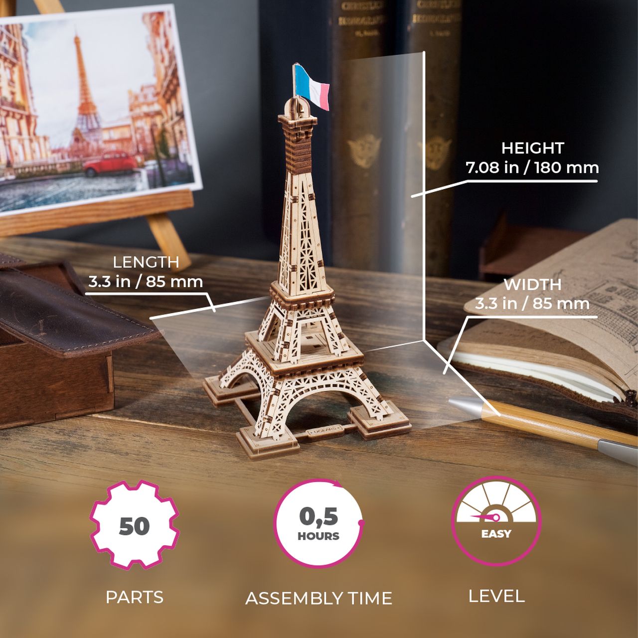 UGears Paris Tower