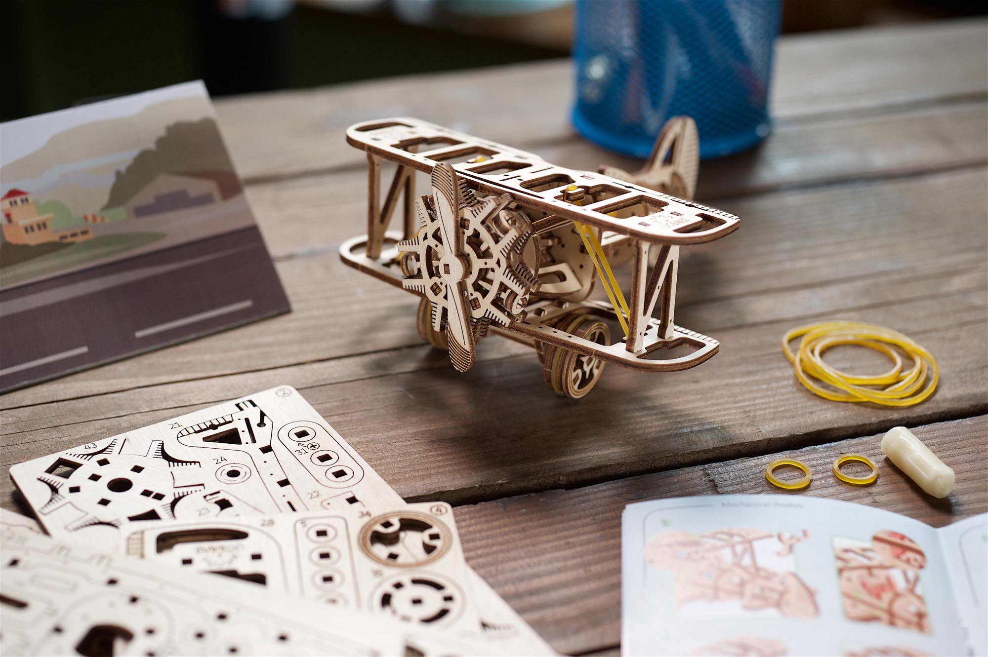 UGears Mini Biplane