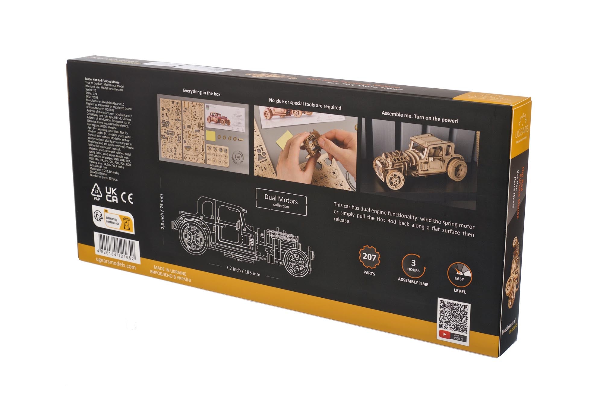 UGears Mechanical Model - Hot Rod Furious Mouse