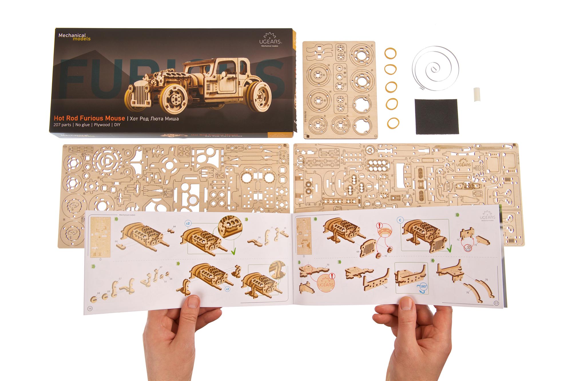 UGears Mechanical Model - Hot Rod Furious Mouse