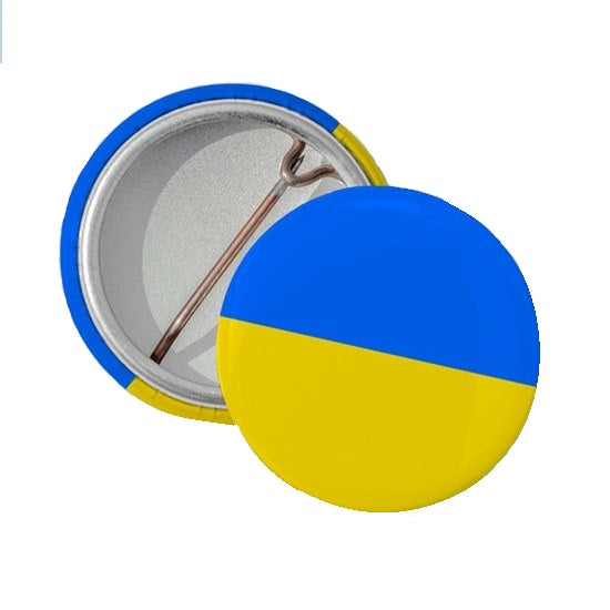 Ukraine Support Pin Flag / Badge - Collectible Button Pin, Unbranded