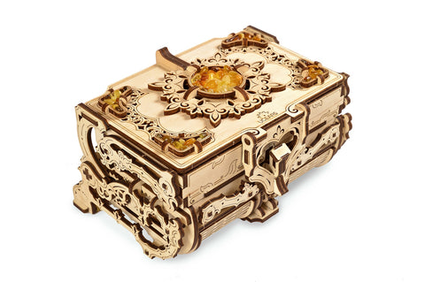 UGears Wooden Mechanical Model Kit Amber Jewelry Box