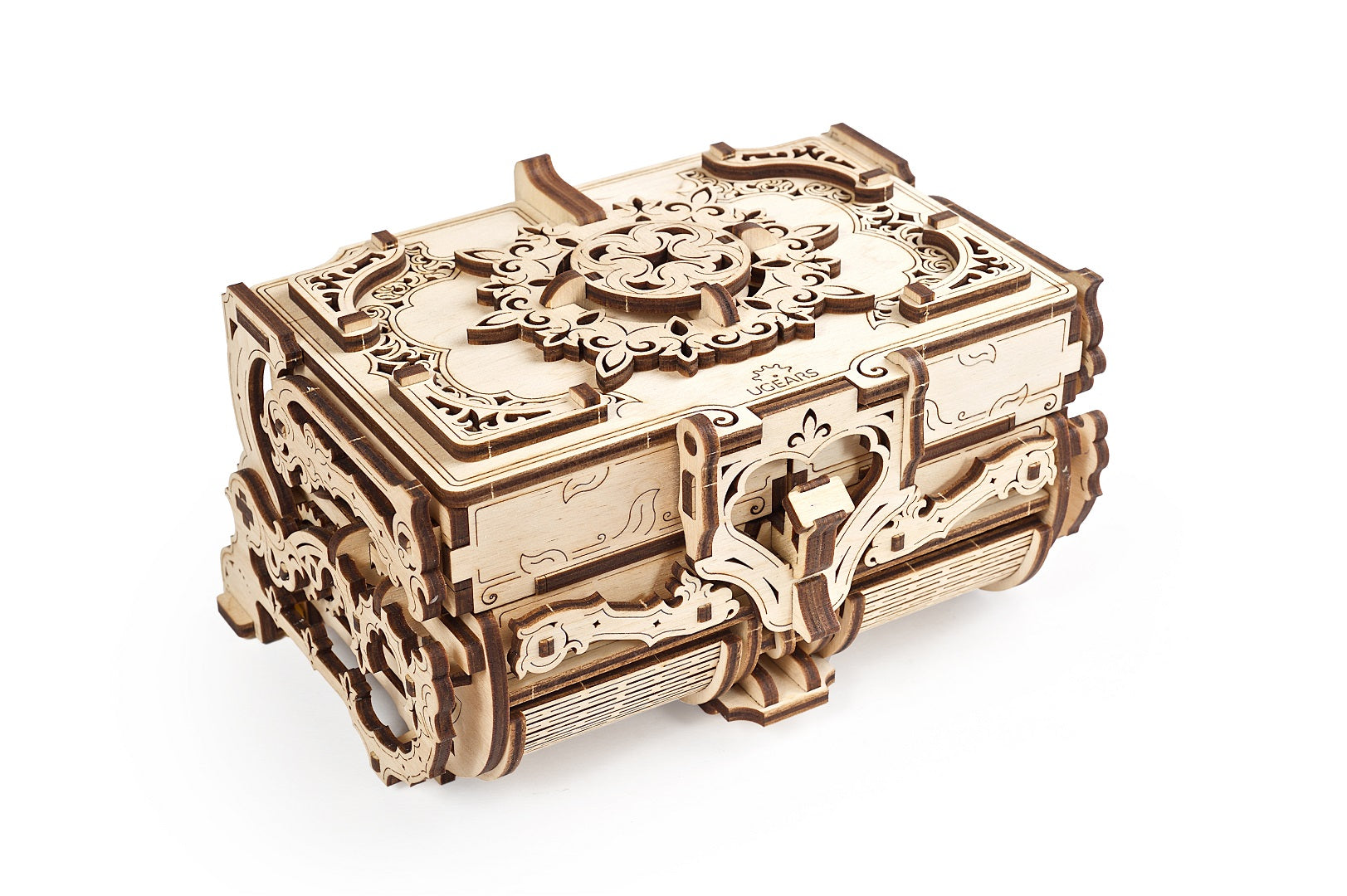 mechanical gears 3d wooden puzzle UGears Antique Box