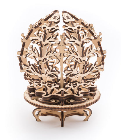 UGears Mechanical Wooden Model 3D Puzzle Kit Mechanical Flower Ballerina