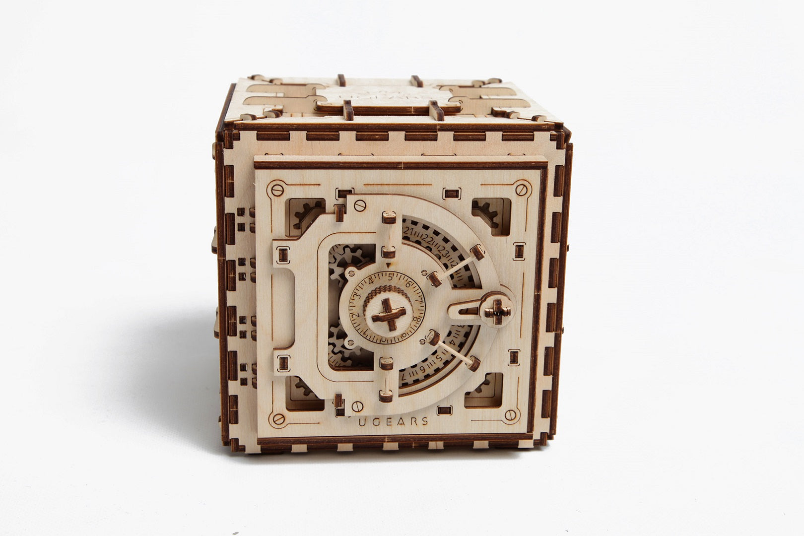 UGears Mechanical Wooden Model 3D Puzzle Kit 3 Digit Combination Lock Safe