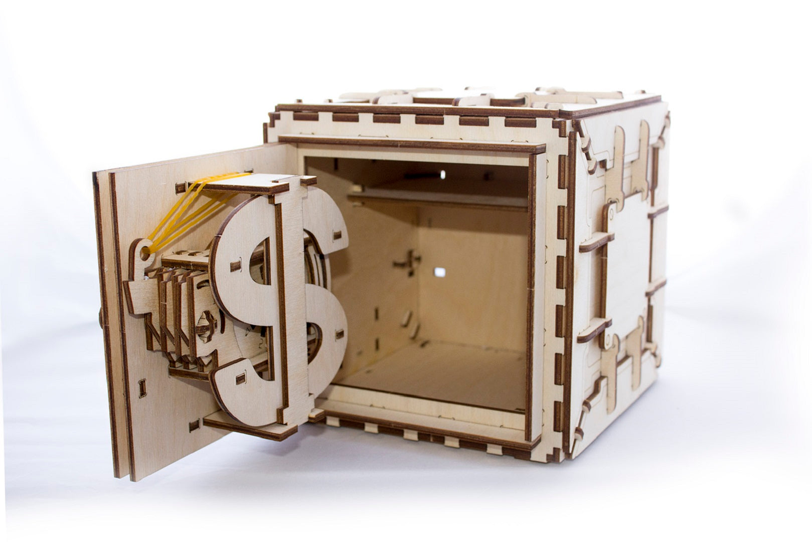 UGears Mechanical Wooden Model 3D Puzzle Kit 3 Digit Combination Lock Safe