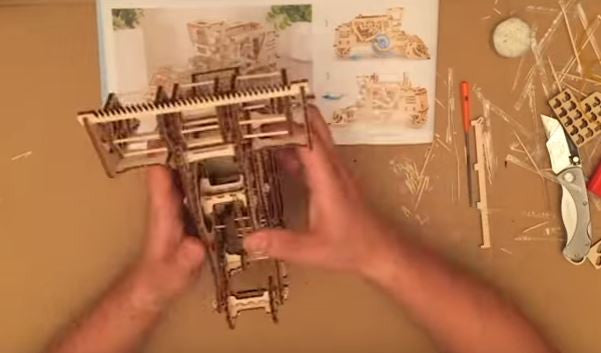 UGears Combine Assembly Timelapse Video