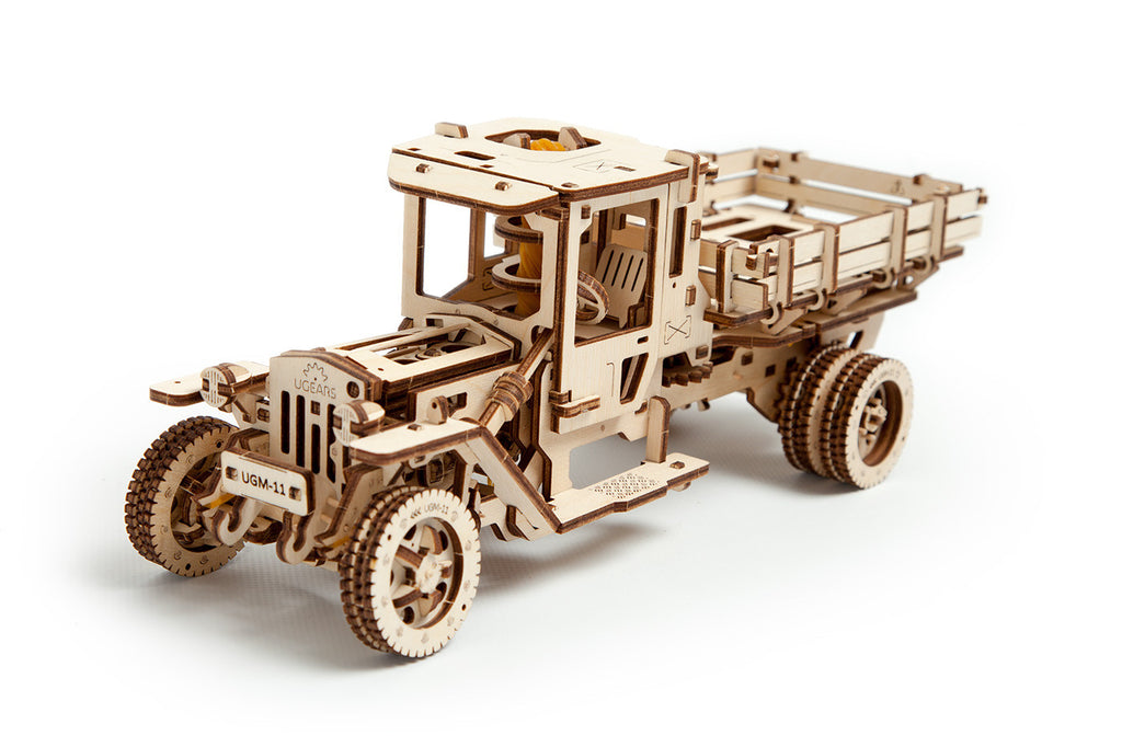 UGears Mechanical Model Truck UGM-11 Assembly Video with Commentaries
