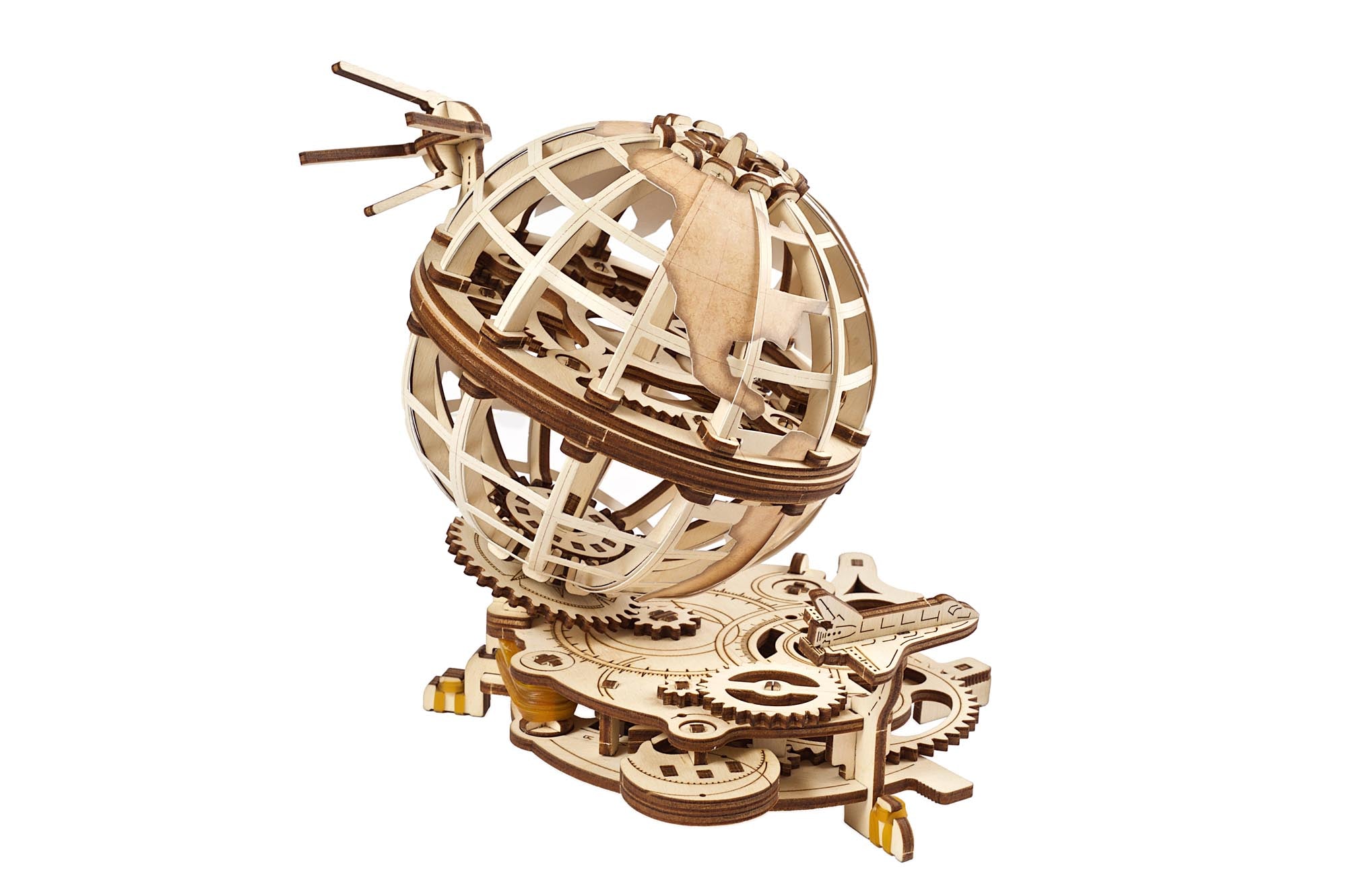 UGears Wooden Mechanical Model 3D Puzzle Kit Globus