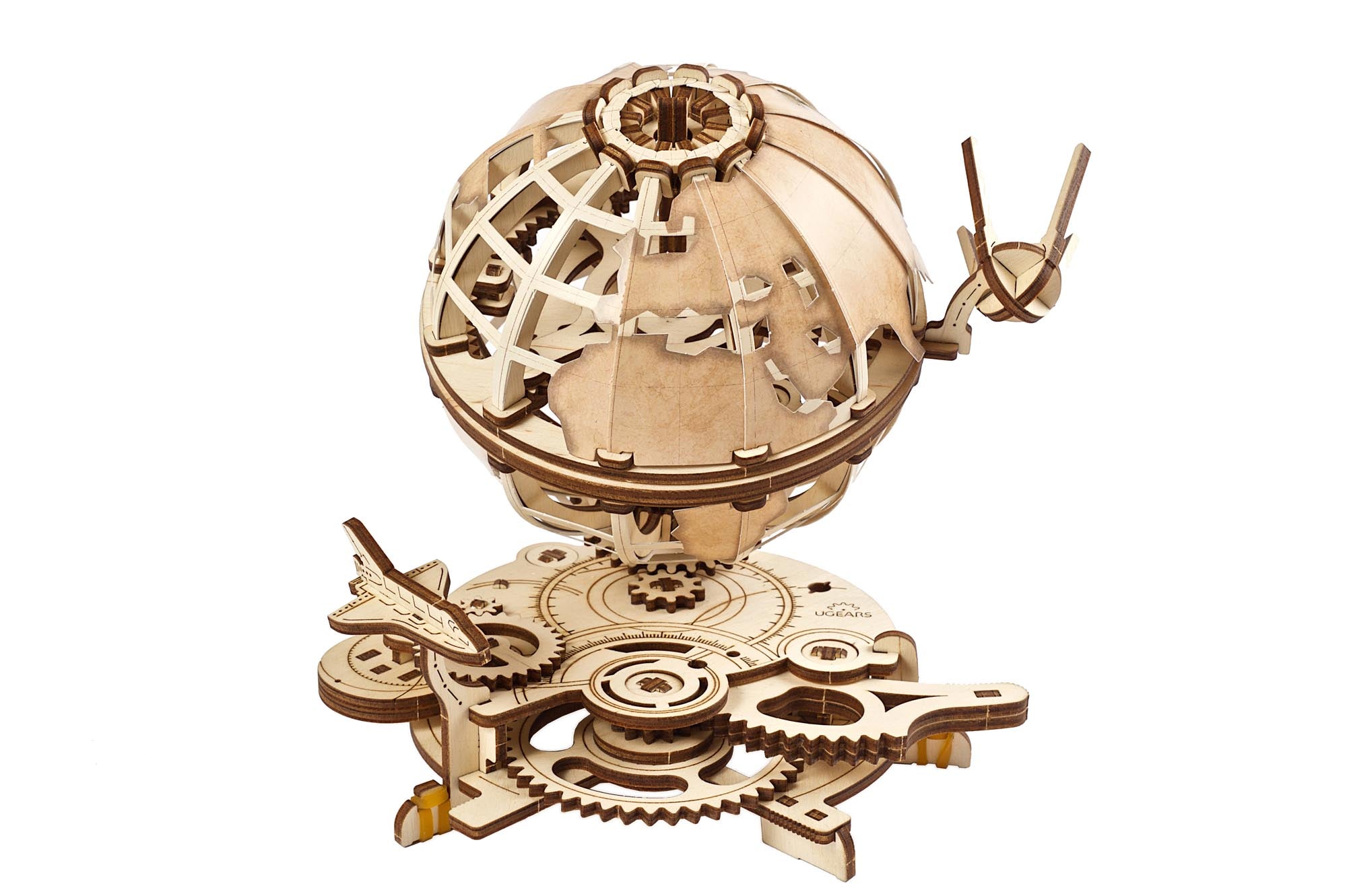 UGears Wooden Mechanical Model 3D Puzzle Kit Globus