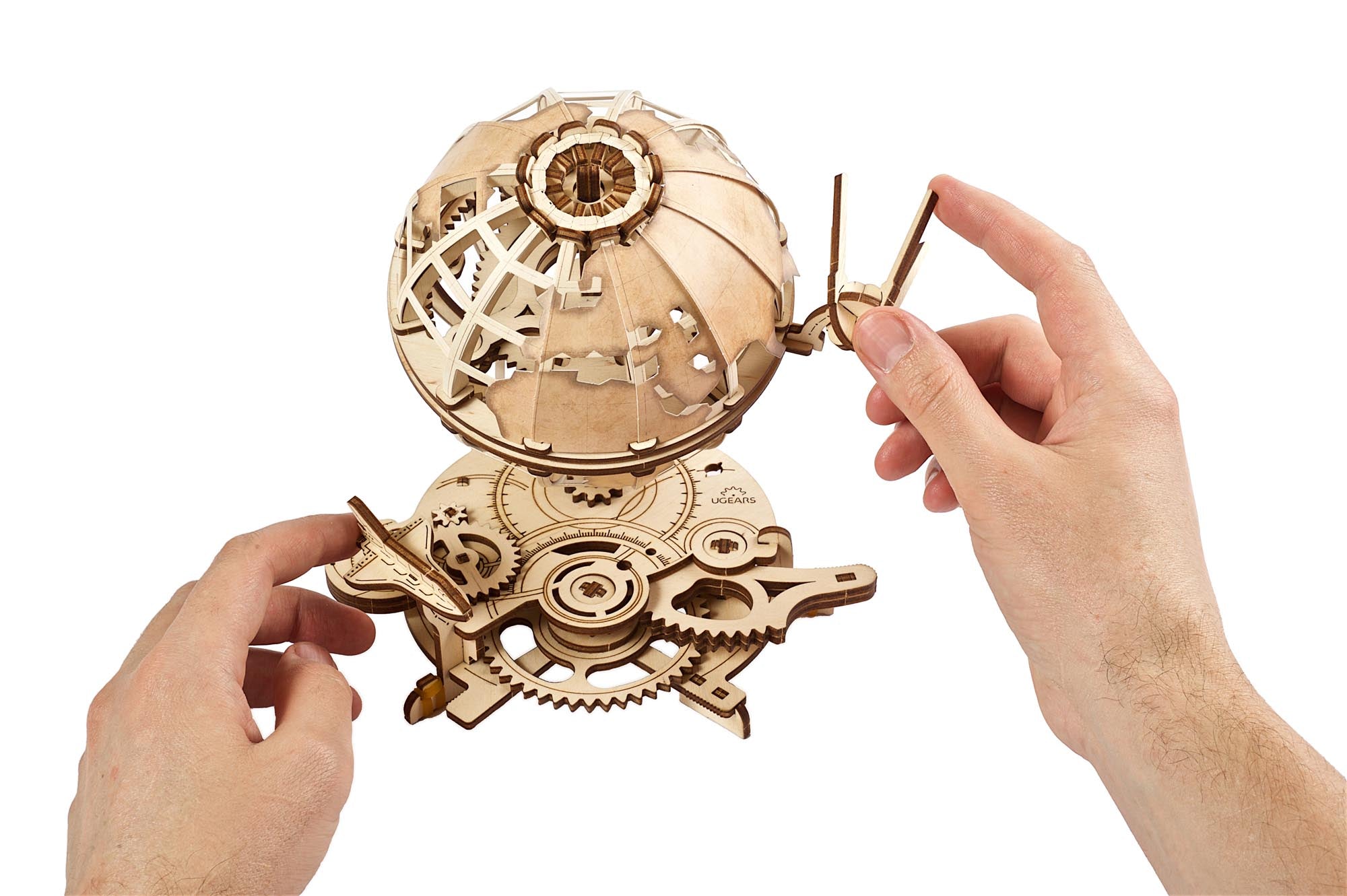 UGears Wooden Mechanical Model 3D Puzzle Kit Globus