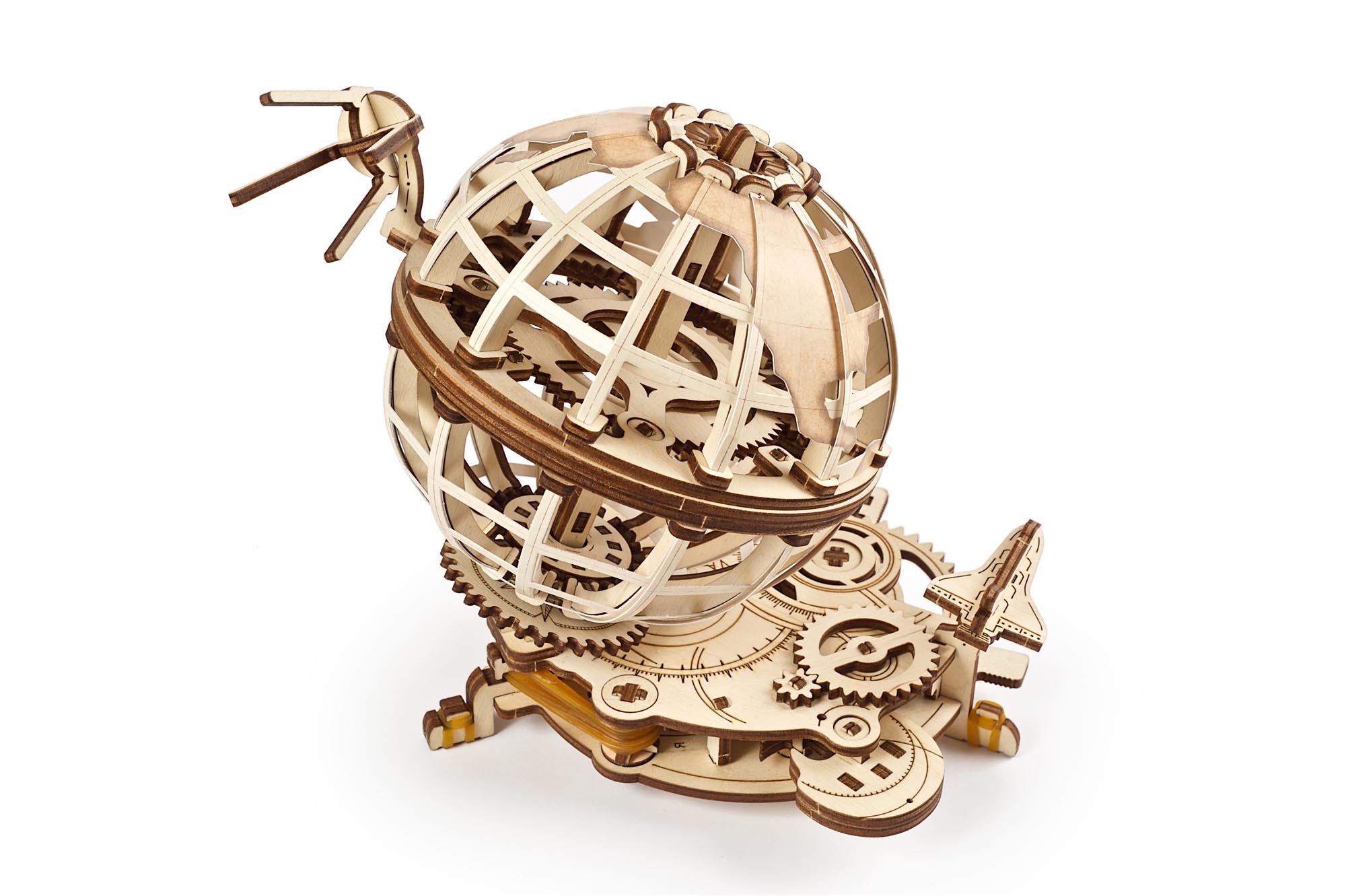 UGears Wooden Mechanical Model 3D Puzzle Kit Globus