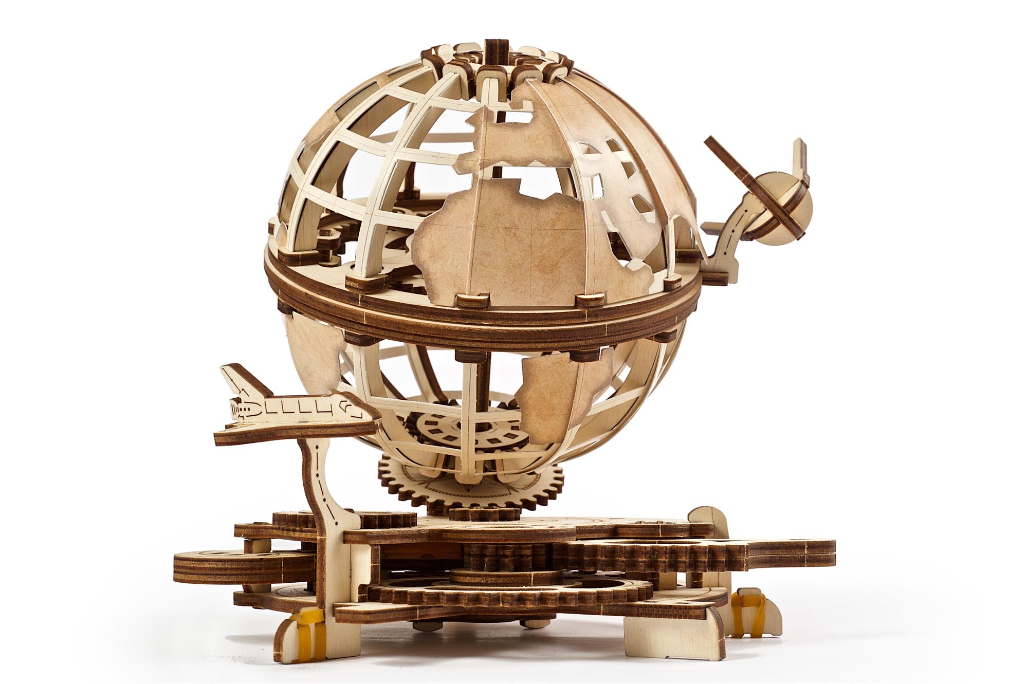 UGears Wooden Mechanical Model 3D Puzzle Kit Globus