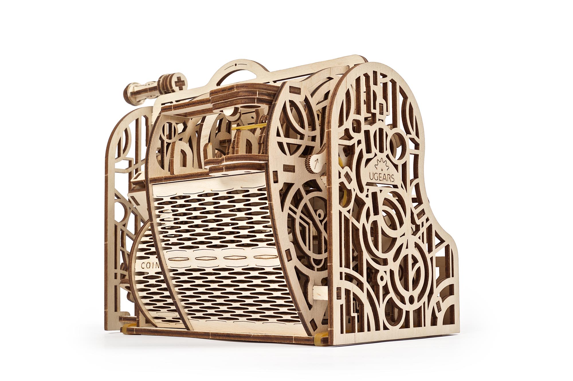 UGears Wooden Mechanical Model 3D Puzzle Kit Cash Register