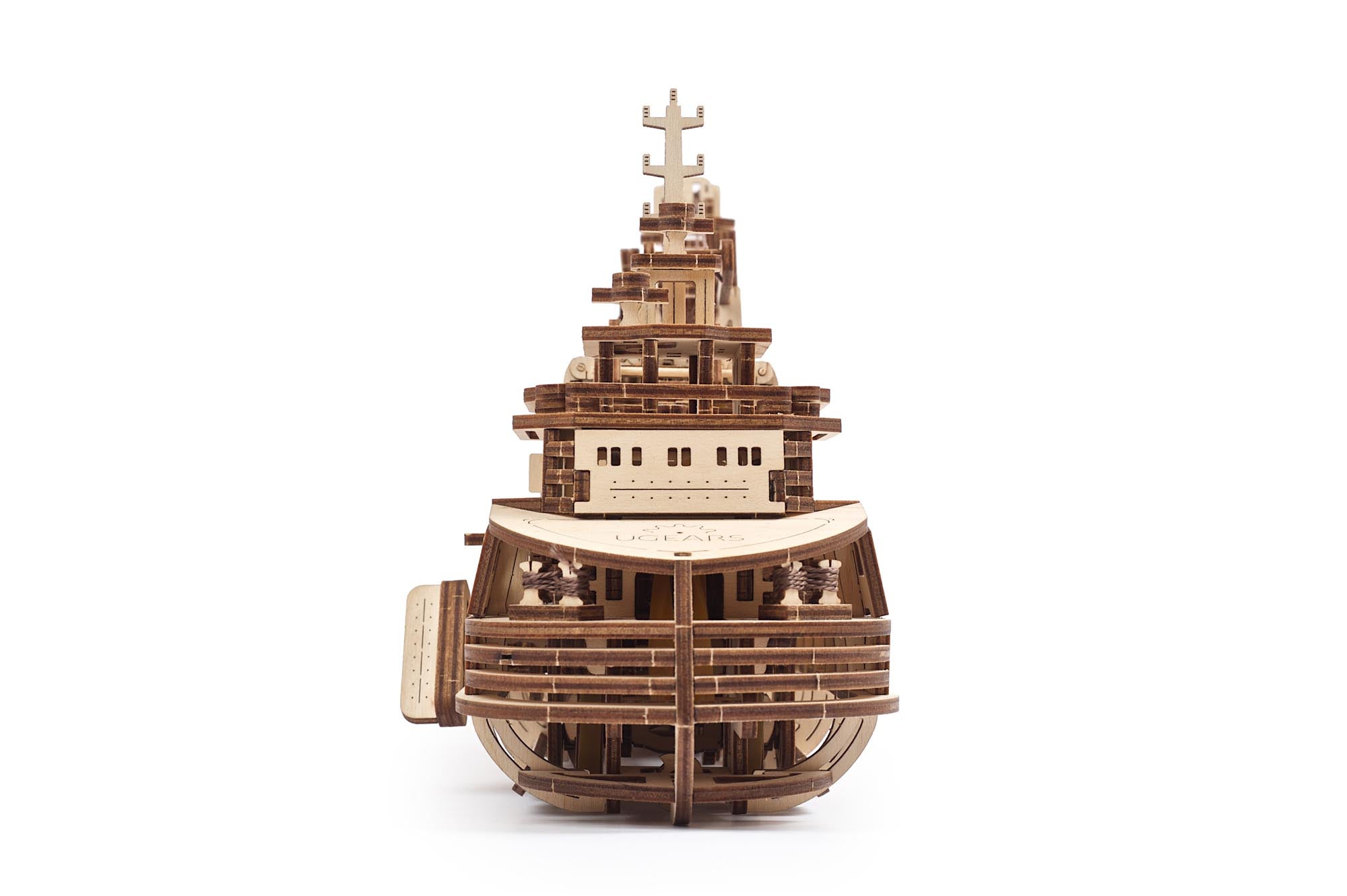 UGears Wooden Mechanical Model 3D Puzzle Kit Research Vessel
