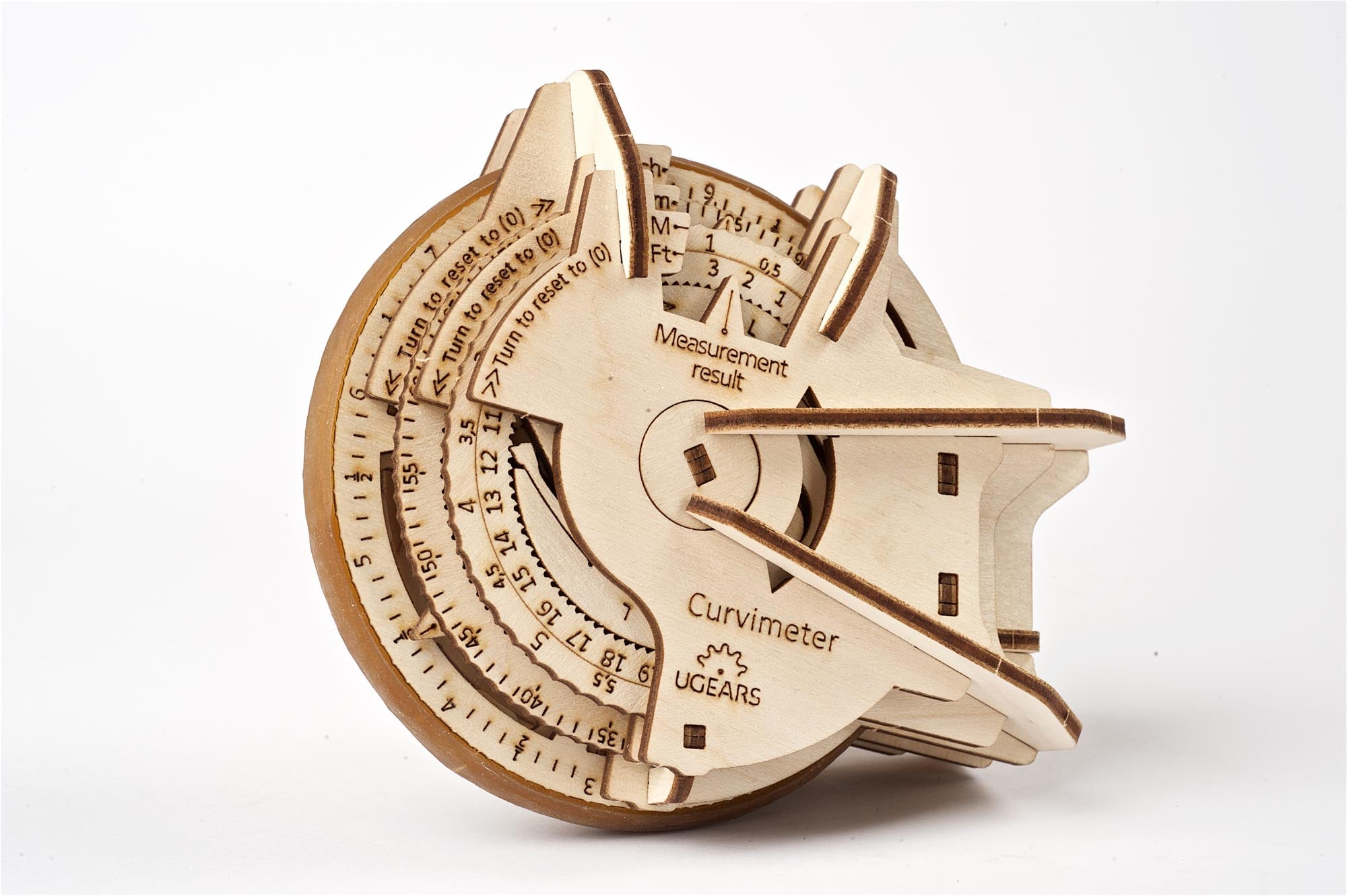 UGears Wooden Mechanical Model Kit STEM STEAM Lab Curvimeter Educational