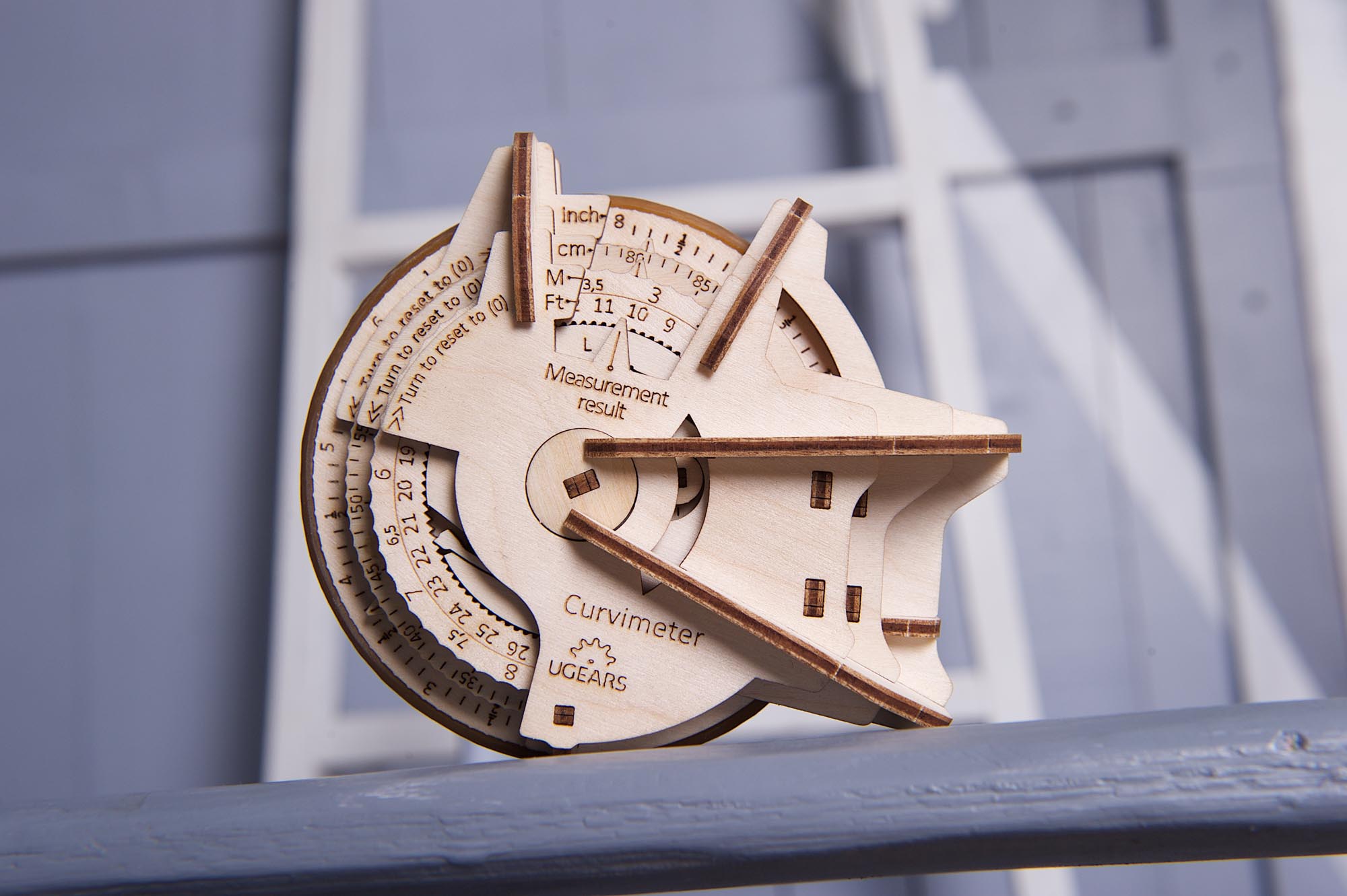UGears Wooden Mechanical Model Kit STEM STEAM Lab Curvimeter Educational