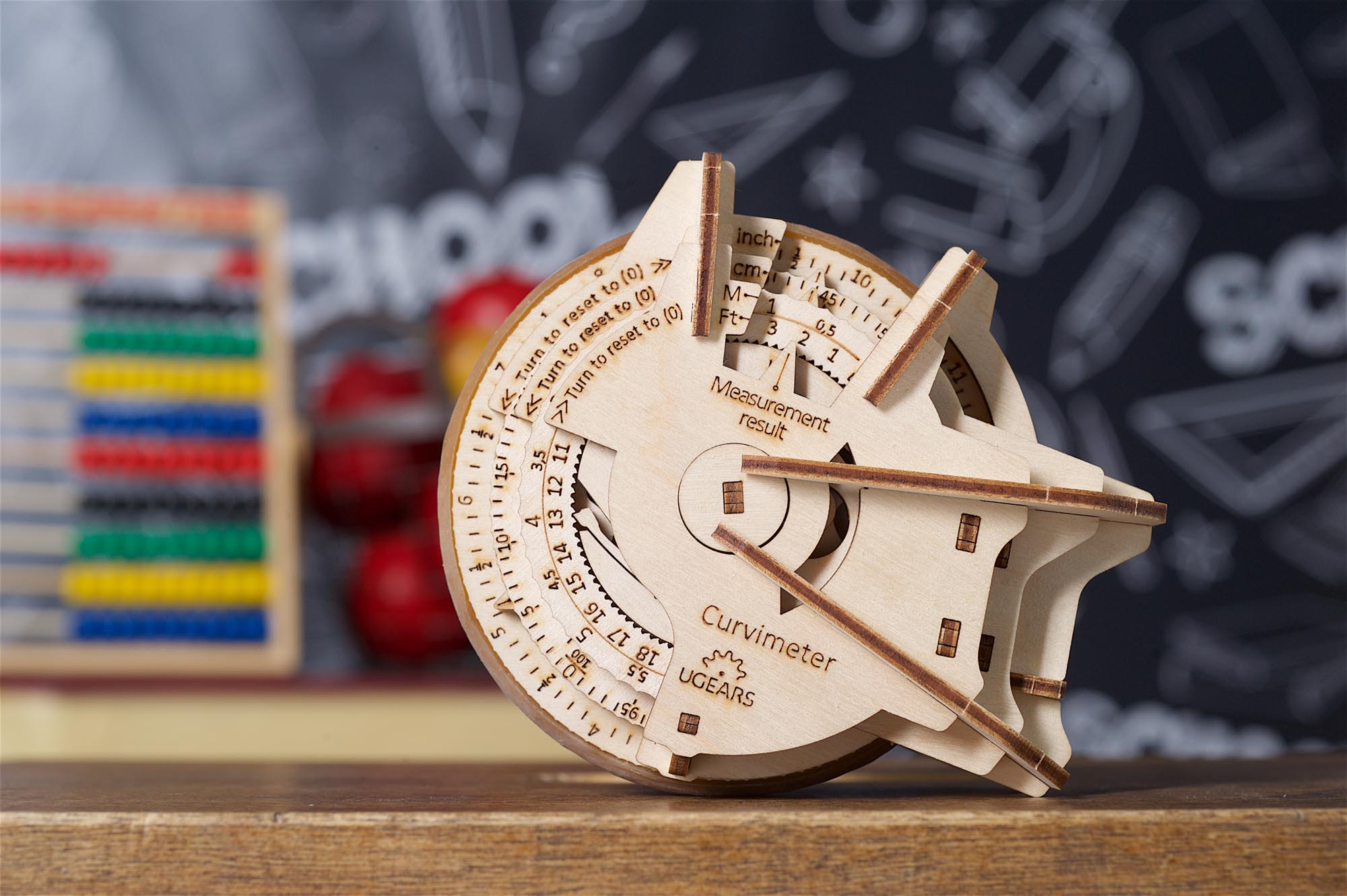 UGears Wooden Mechanical Model Kit STEM STEAM Lab Curvimeter Educational