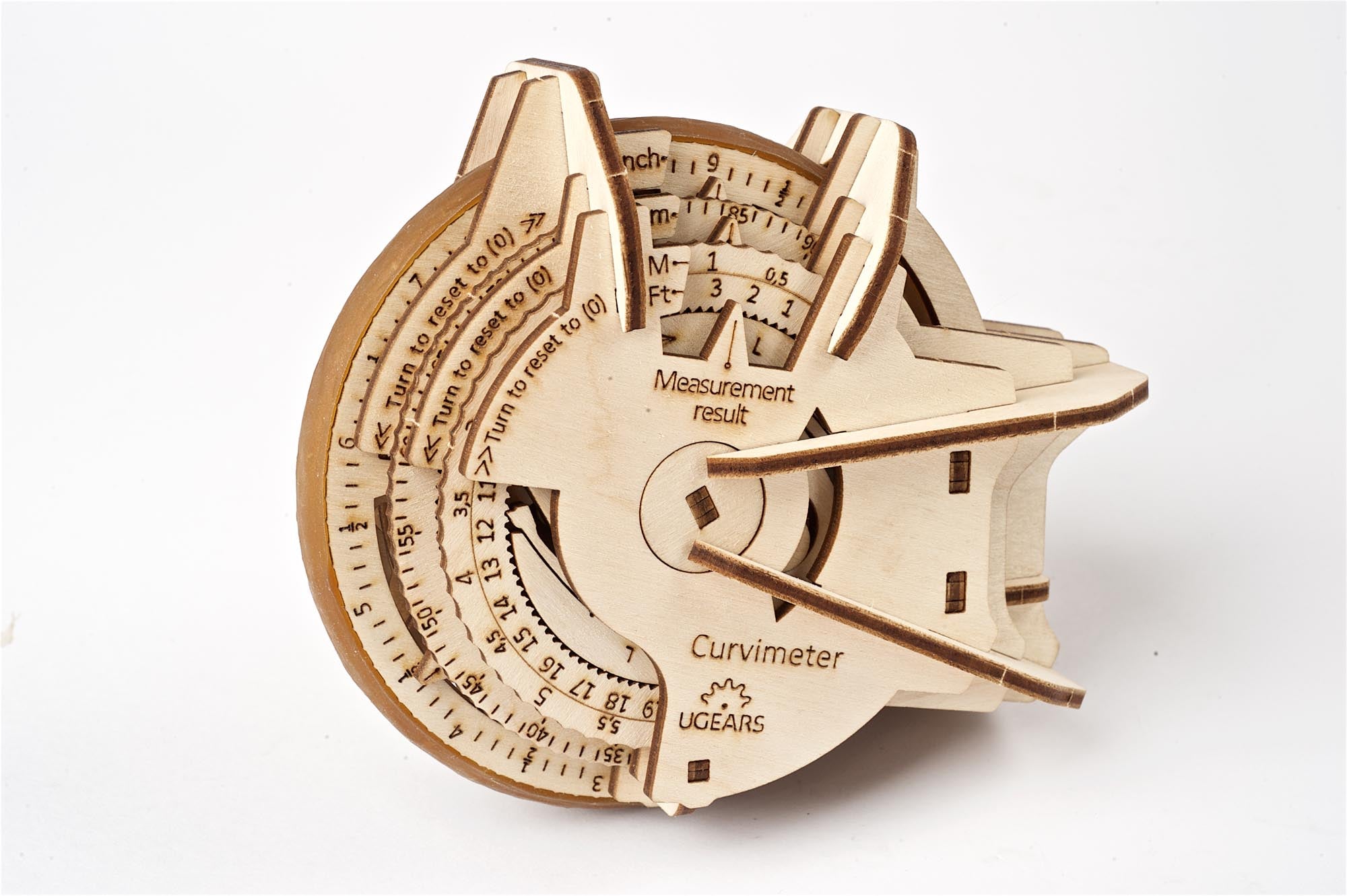 UGears Wooden Mechanical Model Kit STEM STEAM Lab Curvimeter Educational