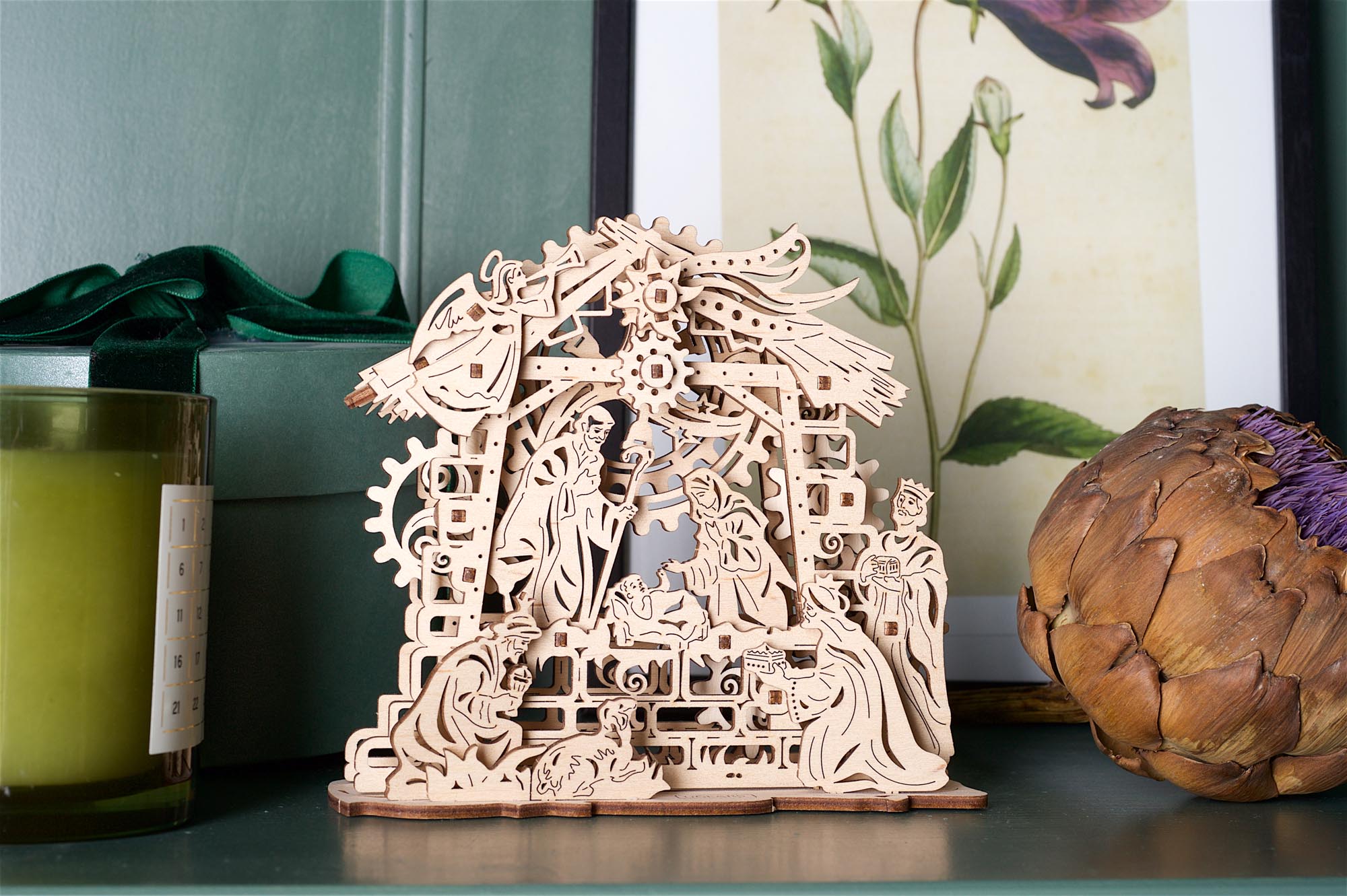 UGears Wooden Mechanical Model Kit Nativity Scene Christmas