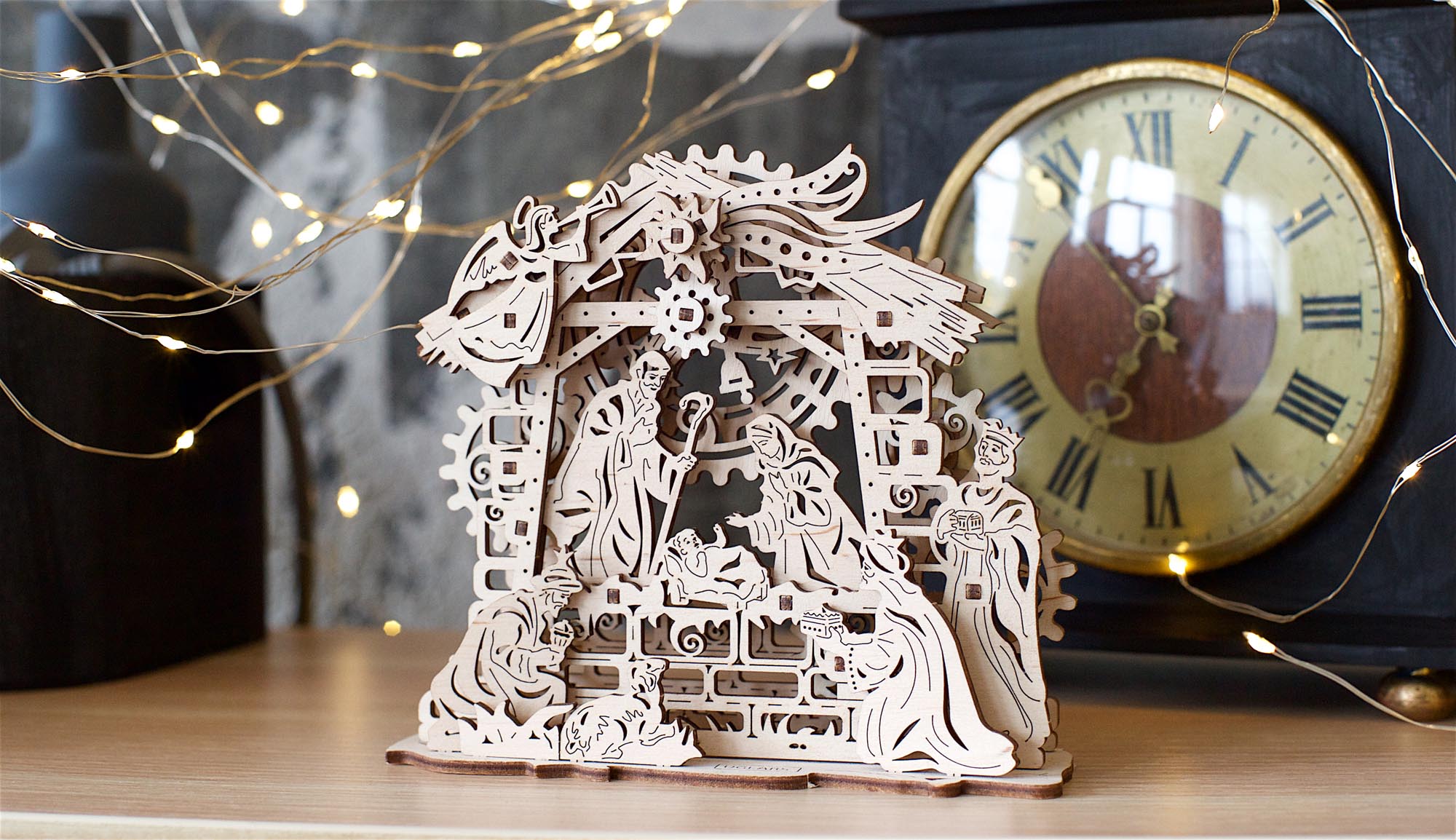 UGears Wooden Mechanical Model Kit Nativity Scene Christmas