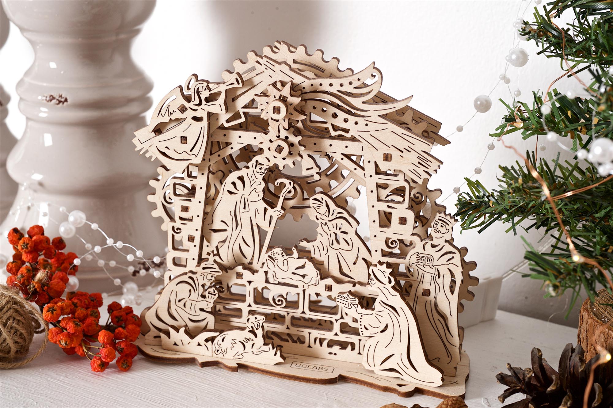 UGears Wooden Mechanical Model Kit Nativity Scene Christmas