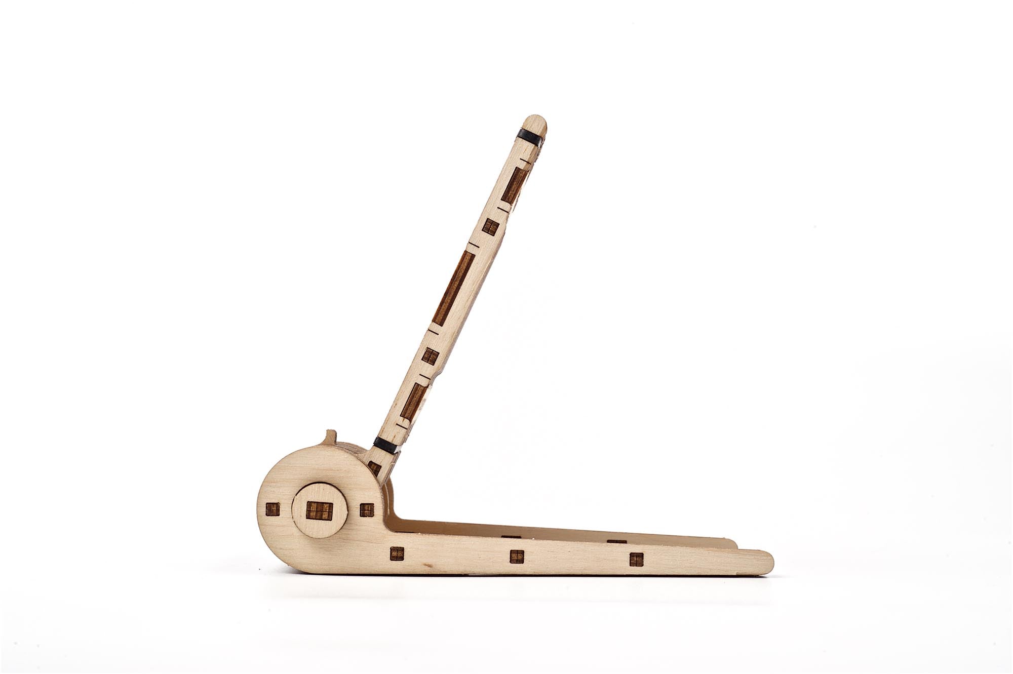 UGEARS Mechanical Wooden Model Foldable Phone Holder Stand