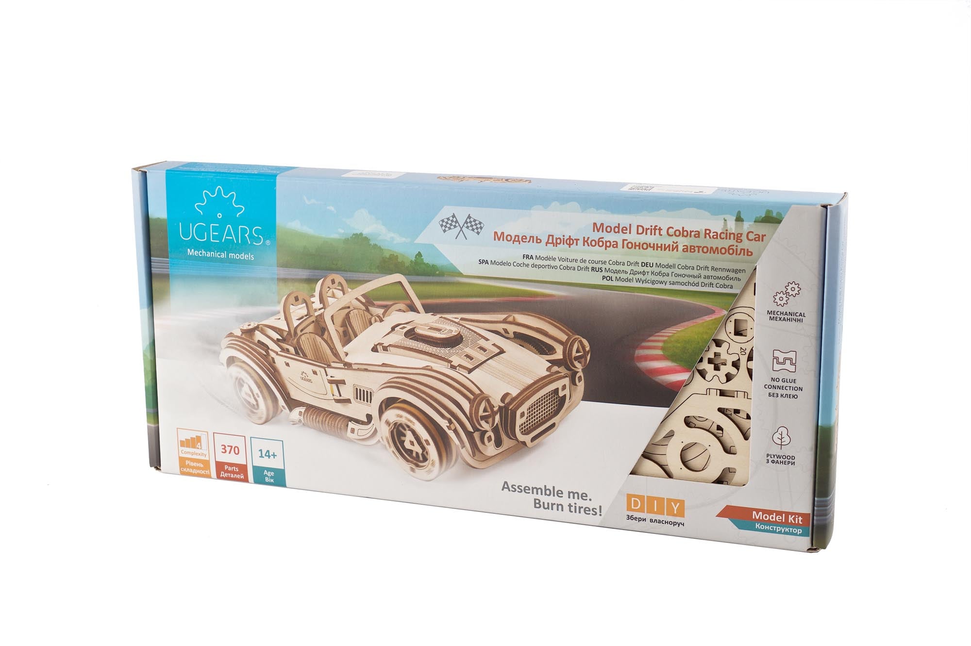 UGears Drift Cobra Racing Car Mechanical Model