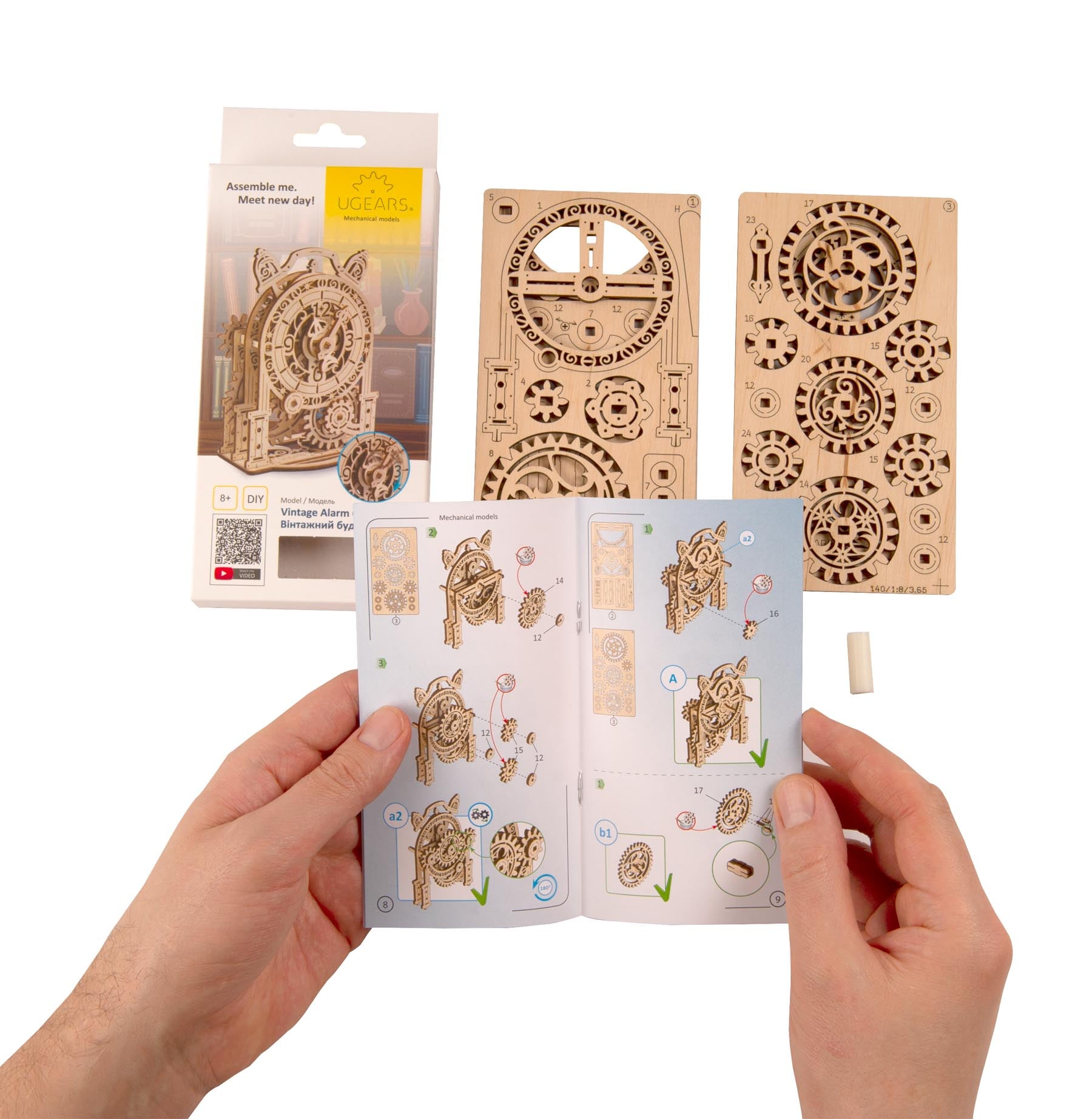 UGears Vintage Alarm Clock