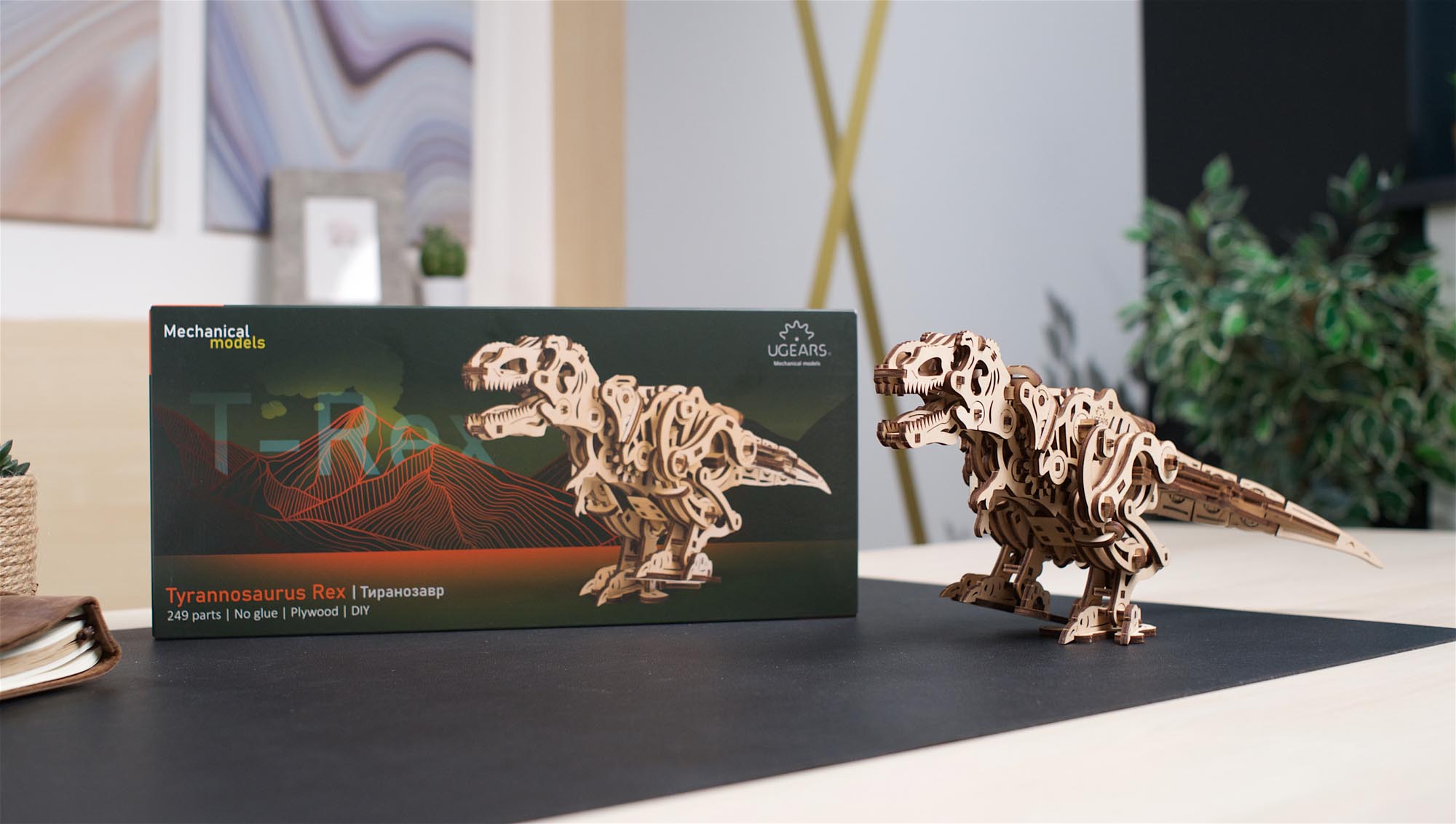 UGears Tyrannosaurus Rex Wooden Mechanical Model