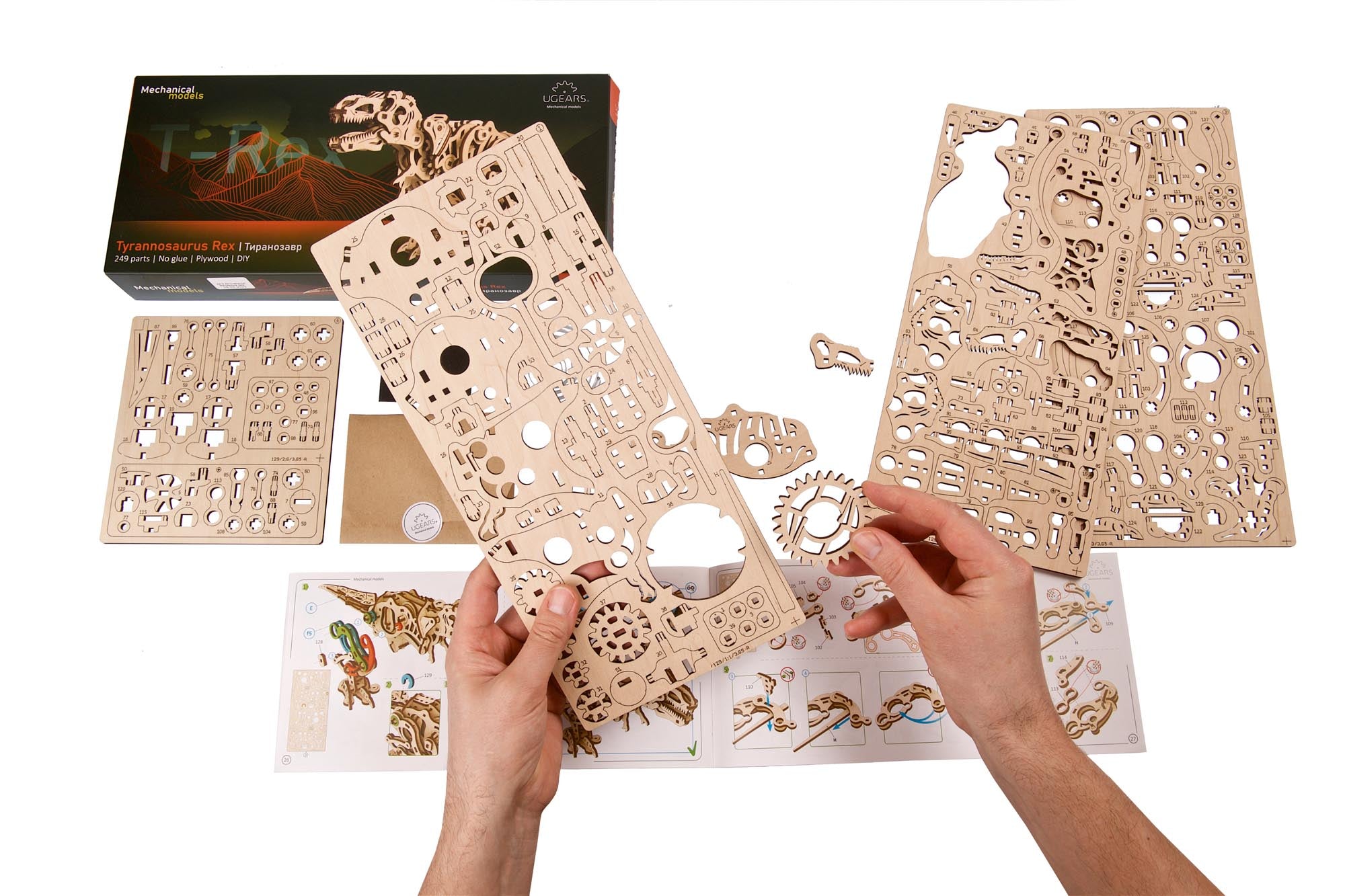 UGears Tyrannosaurus Rex Wooden Mechanical Model