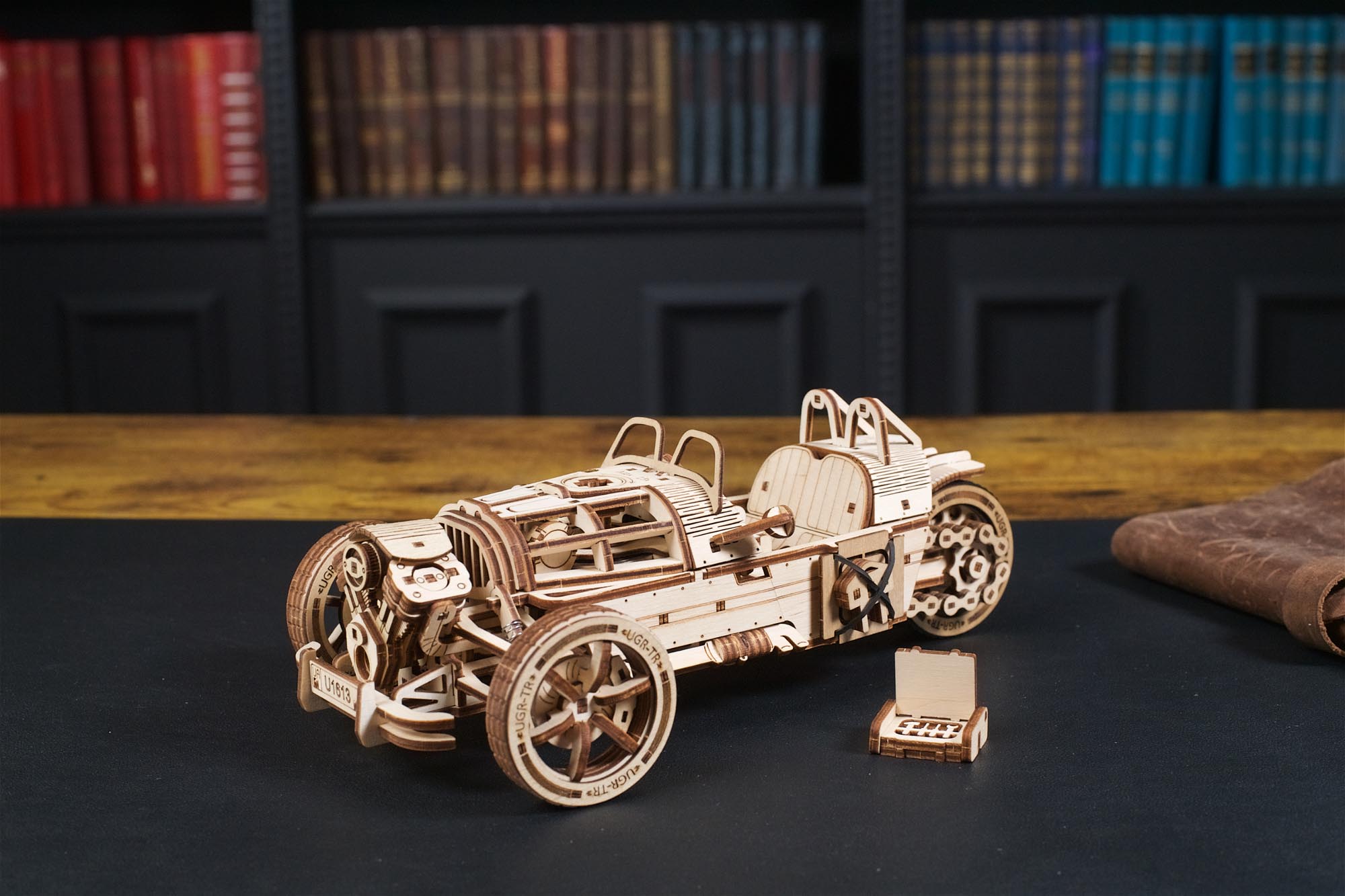 UGears Three-wheeler UGR-S Wooden Mechanical Model