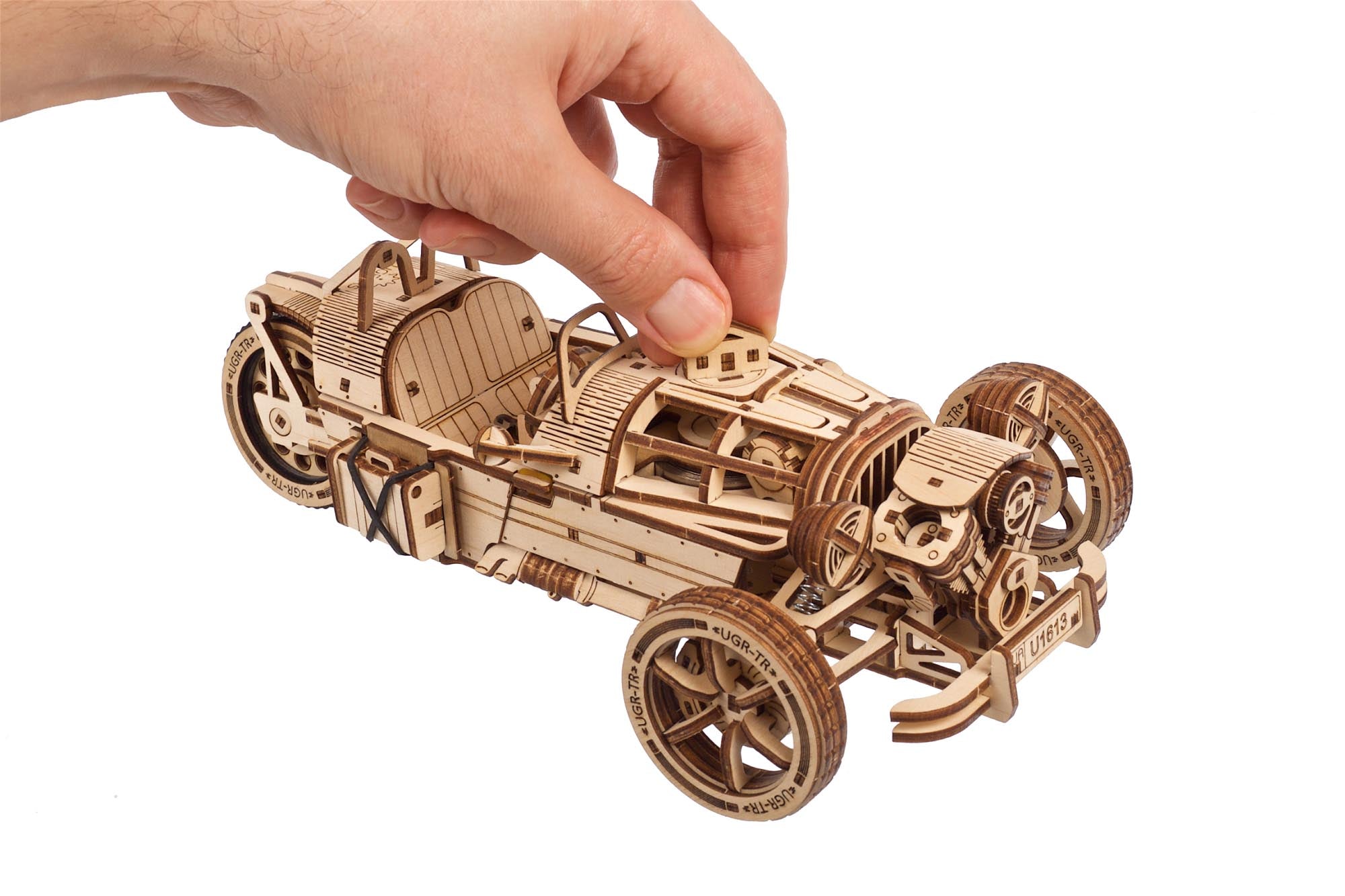 UGears Three-wheeler UGR-S Wooden Mechanical Model
