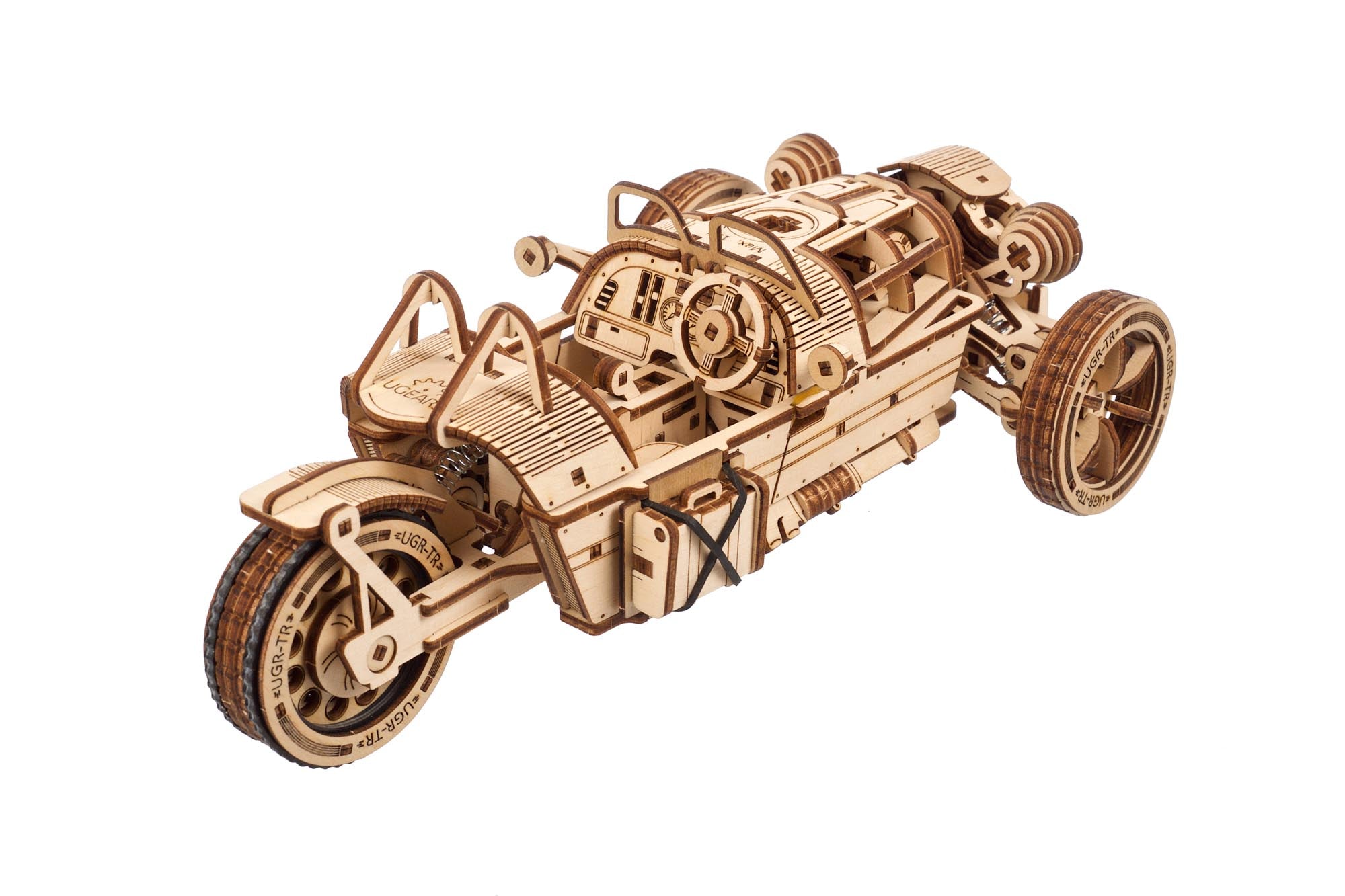 UGears Three-wheeler UGR-S Wooden Mechanical Model