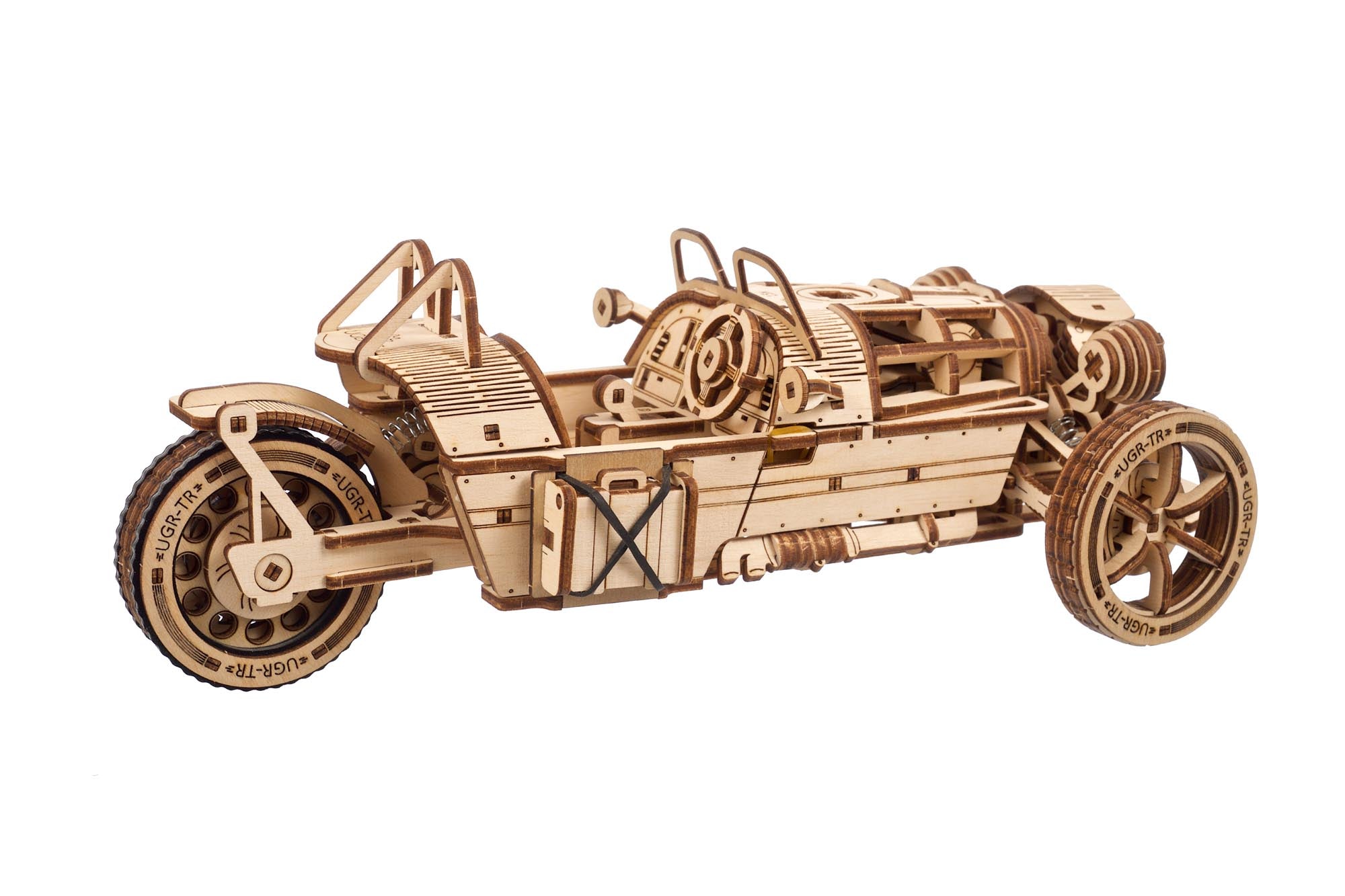 UGears Three-wheeler UGR-S Wooden Mechanical Model