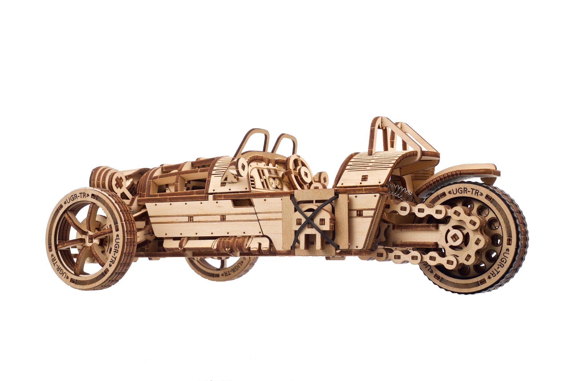 UGears Three-wheeler UGR-S Wooden Mechanical Model