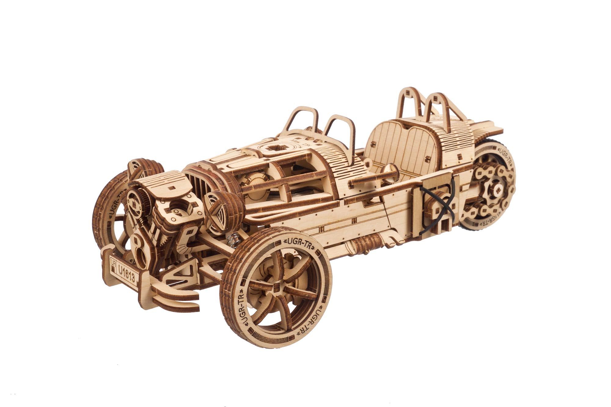 UGears Three-wheeler UGR-S Wooden Mechanical Model