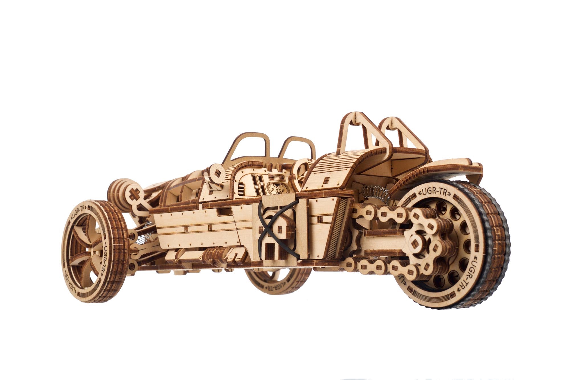 UGears Three-wheeler UGR-S Wooden Mechanical Model