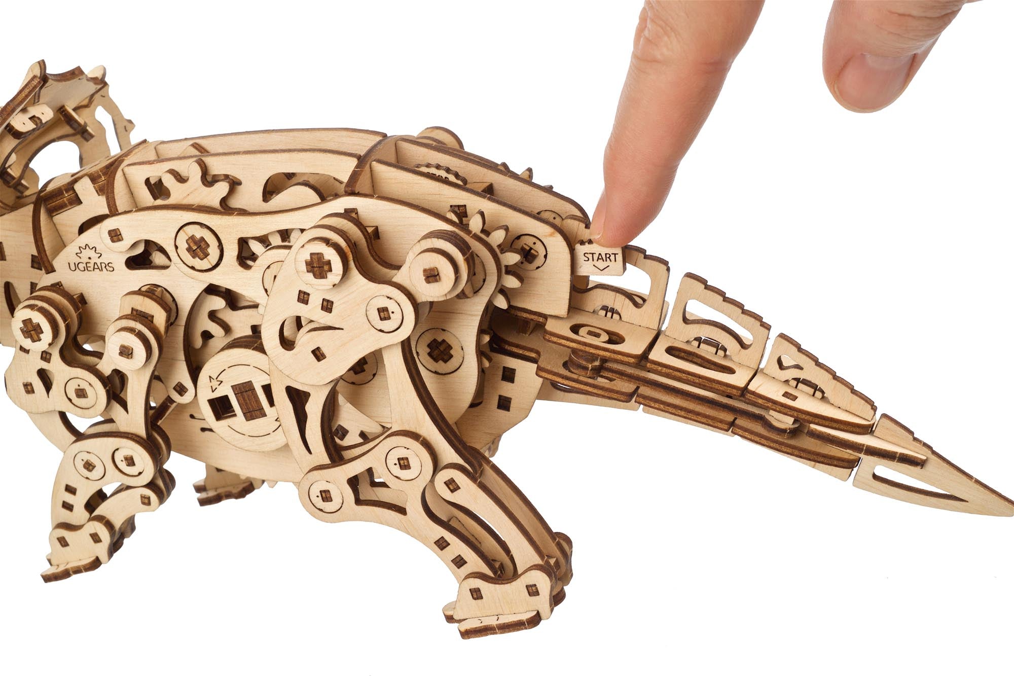 UGears Triceratops Mechanical Model