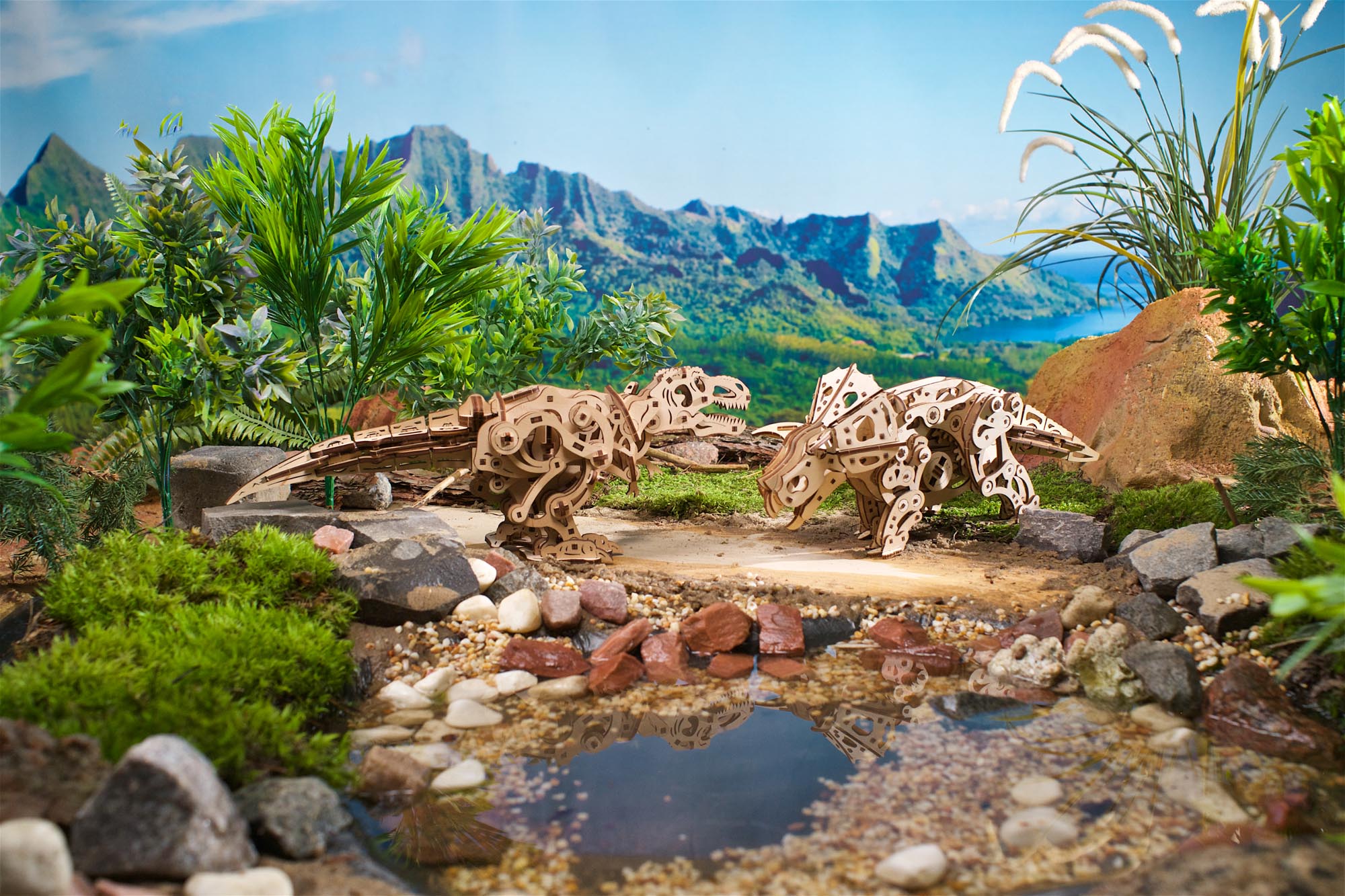 UGears Triceratops Mechanical Model