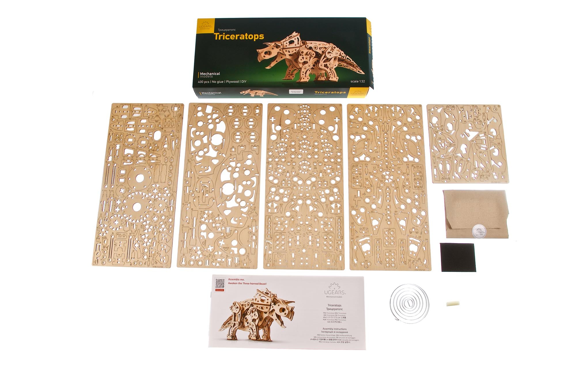 UGears Triceratops Mechanical Model