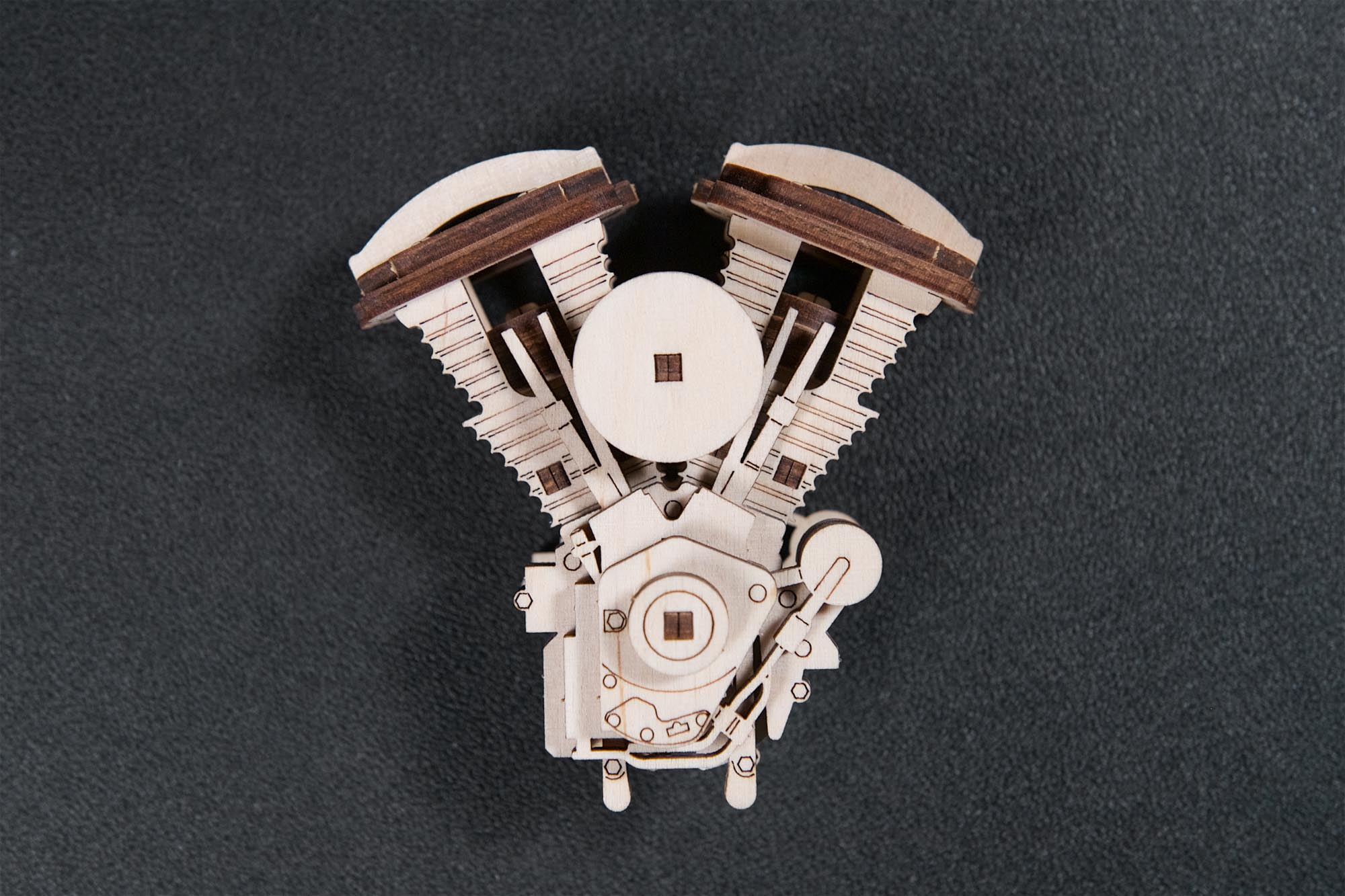 UGears Engine Clock Wooden Mechanical Model