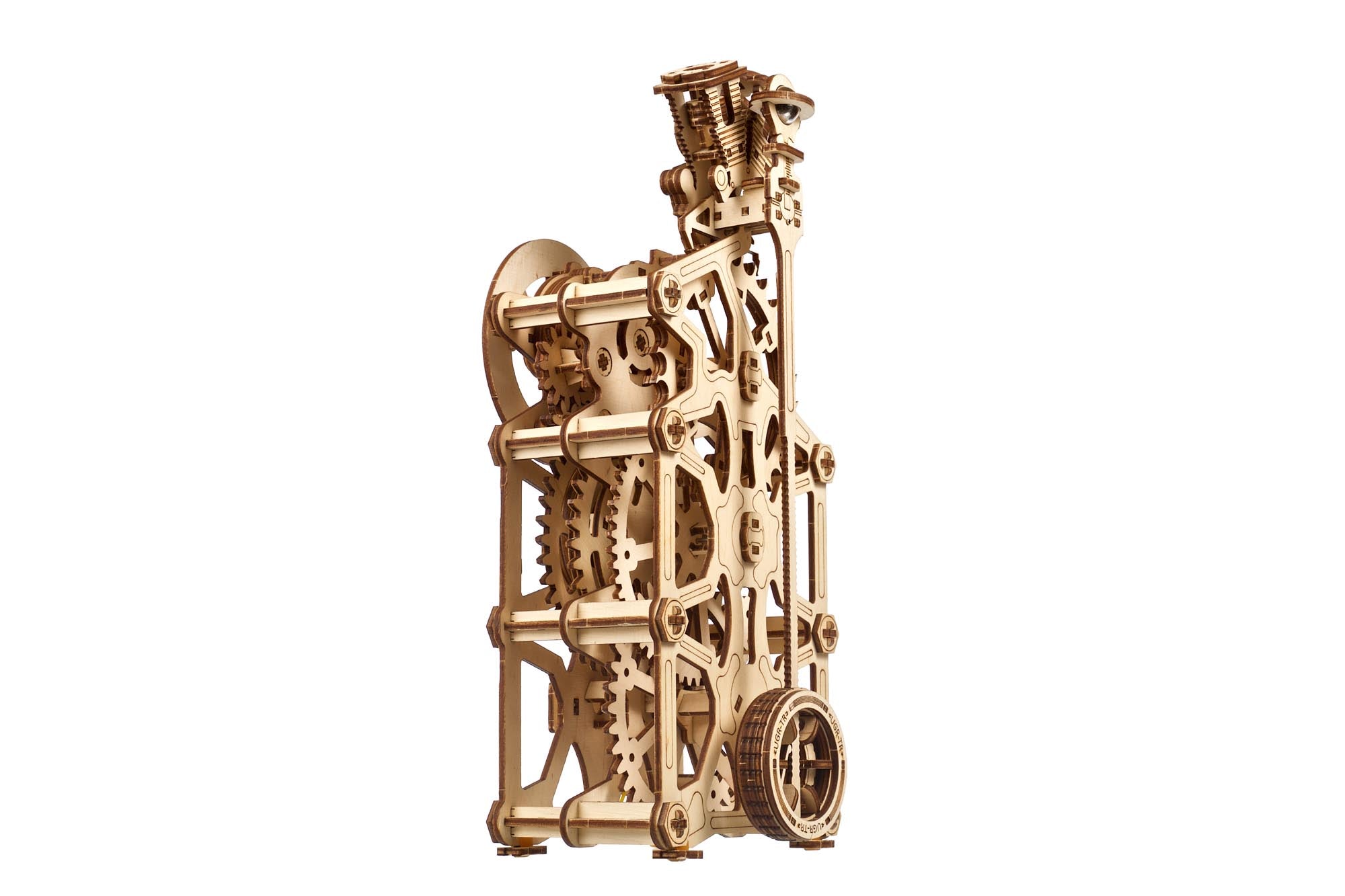 UGears Engine Clock Wooden Mechanical Model