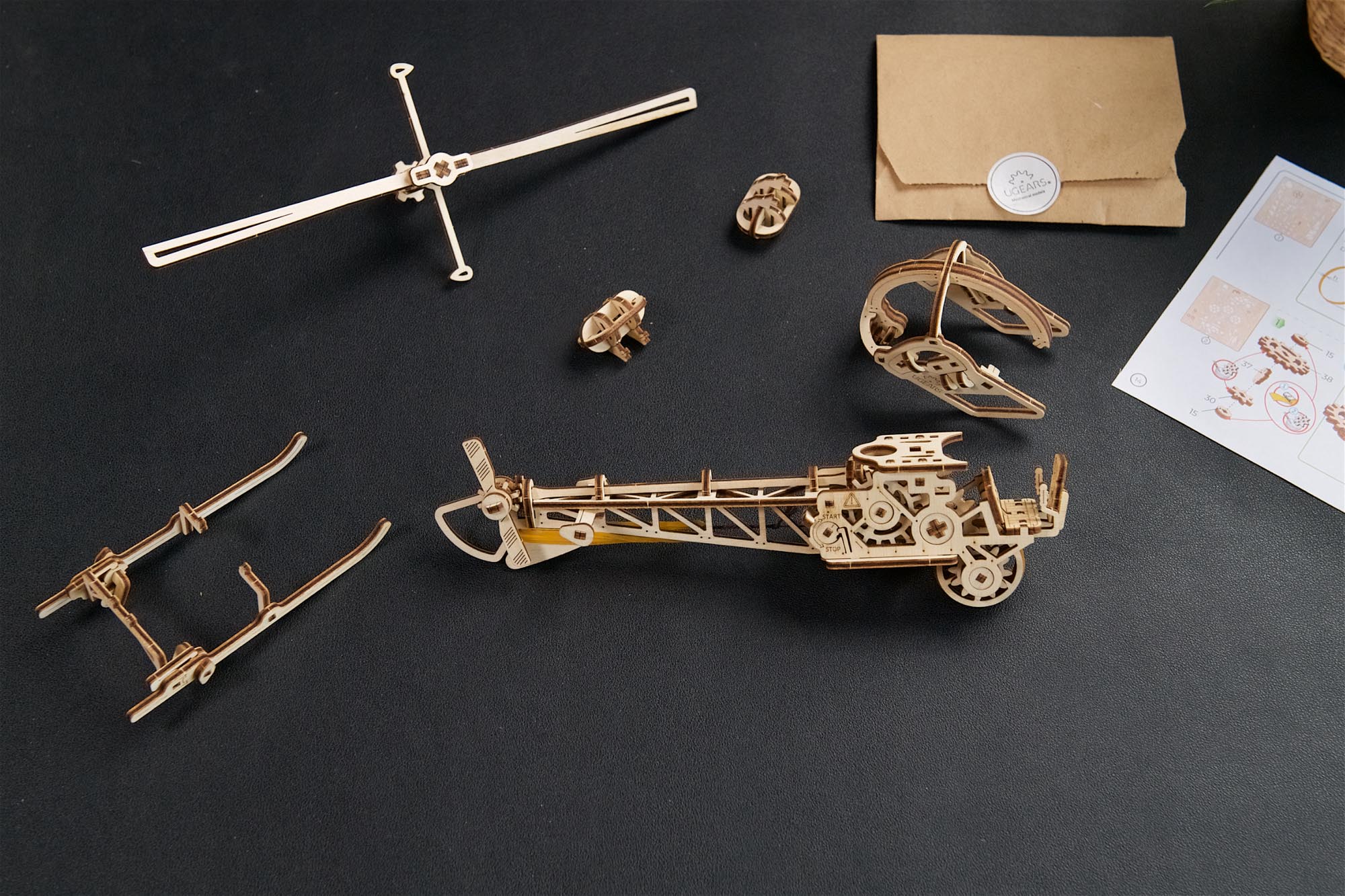 Ugears Mechanical Model Mini Helicopter